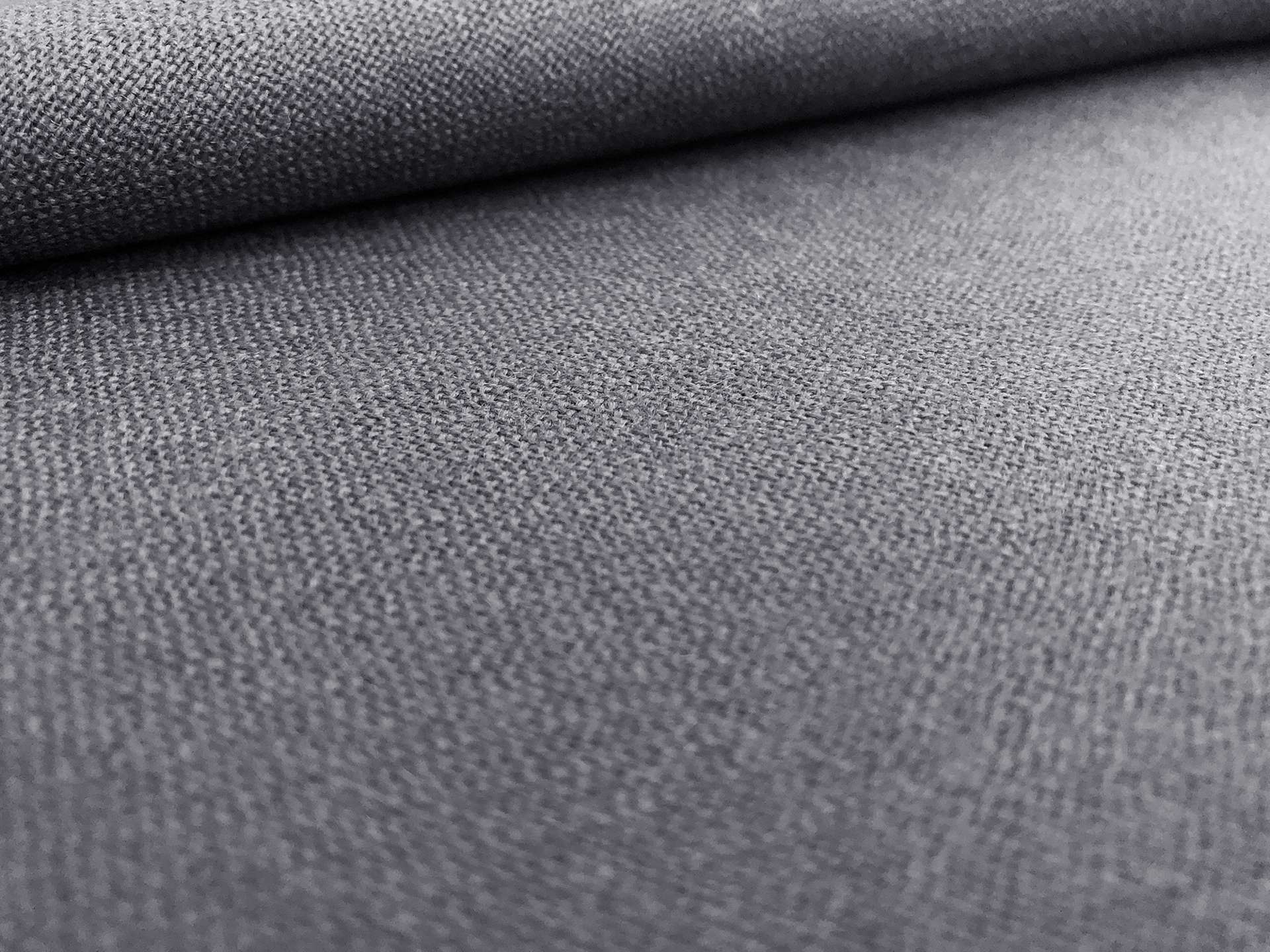 Worsted Wool Challis Drapery in Dark Grey