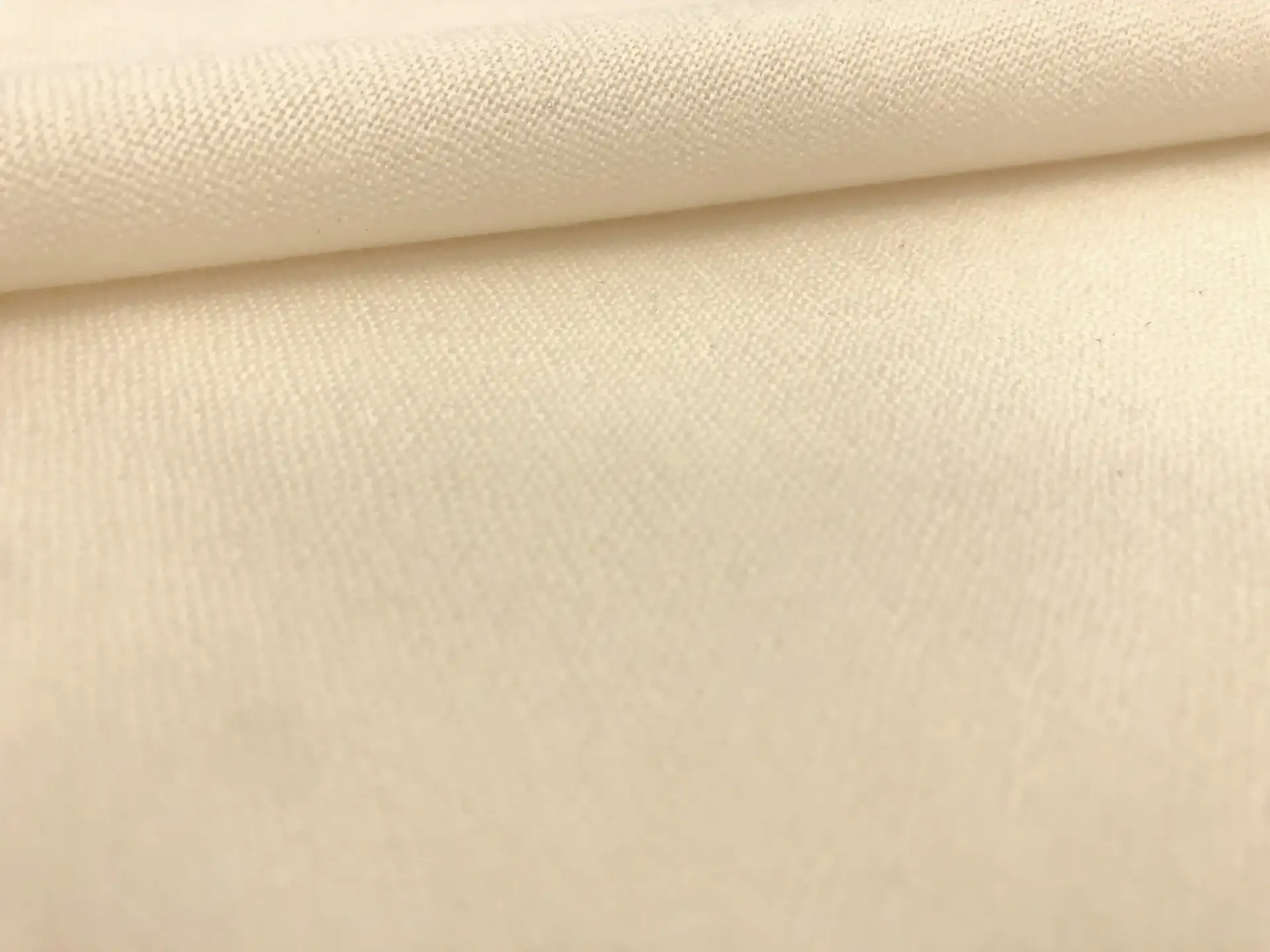 Worsted Wool Challis Drapery in Ecru