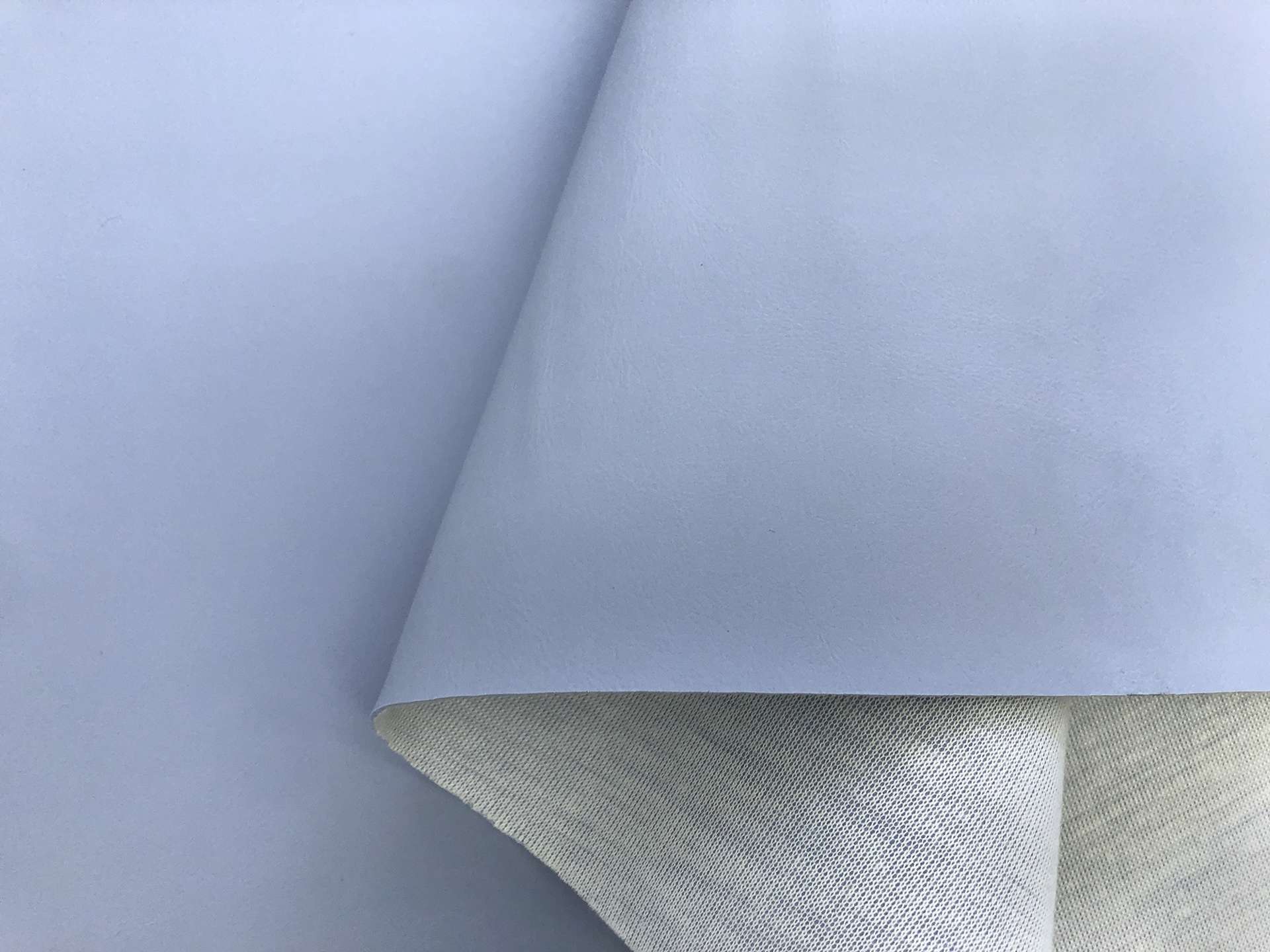 Fire Retardant Faux Leather in Baby Blue