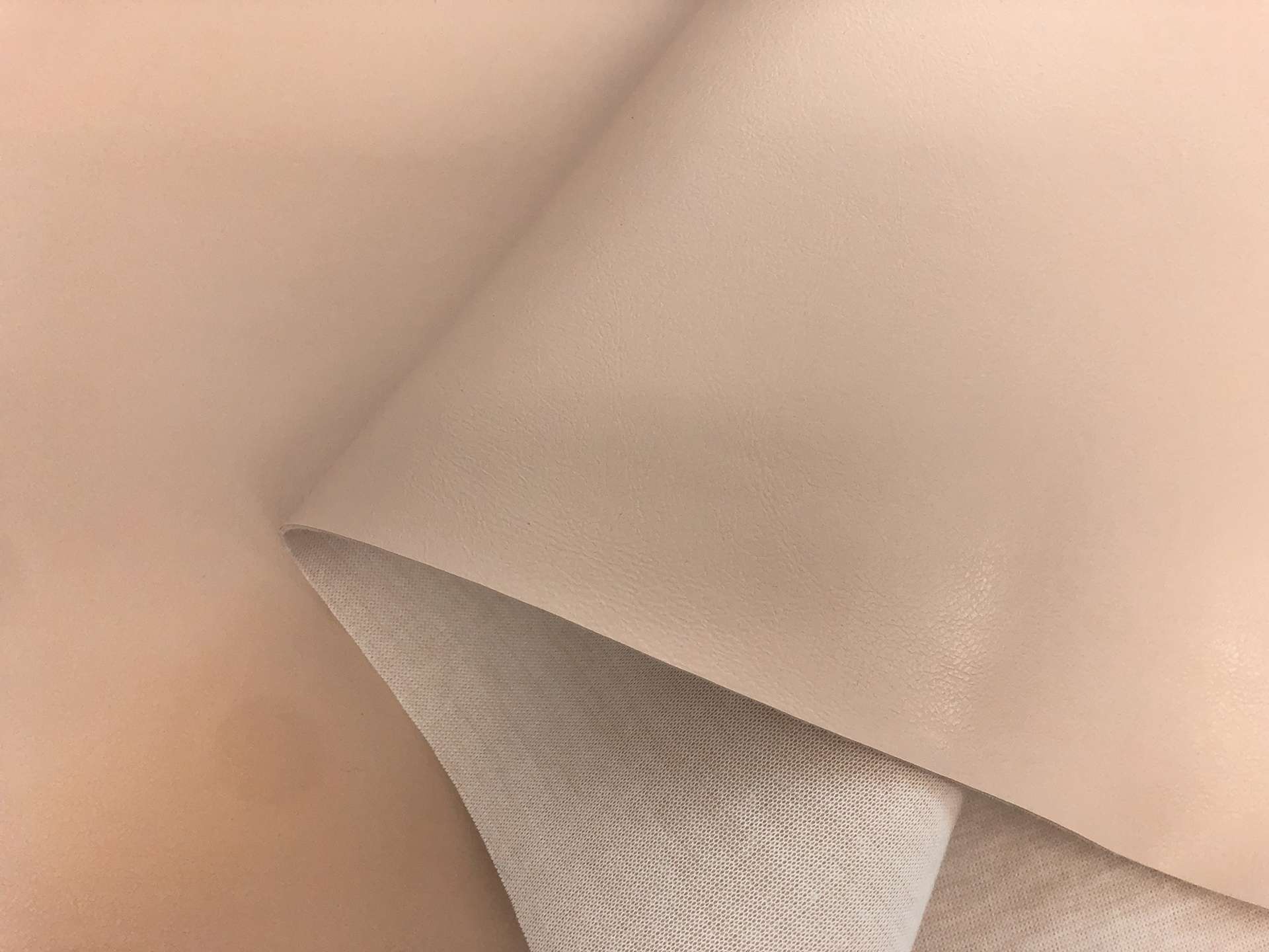 Fire Retardant Faux Leather in Beige