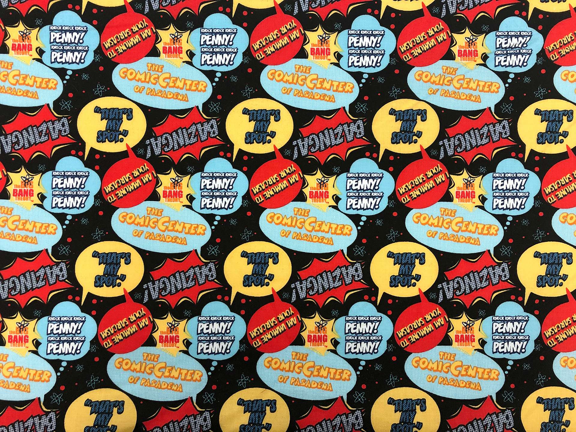 "The Big Bang Theory" Cotton Broadcloth Print
