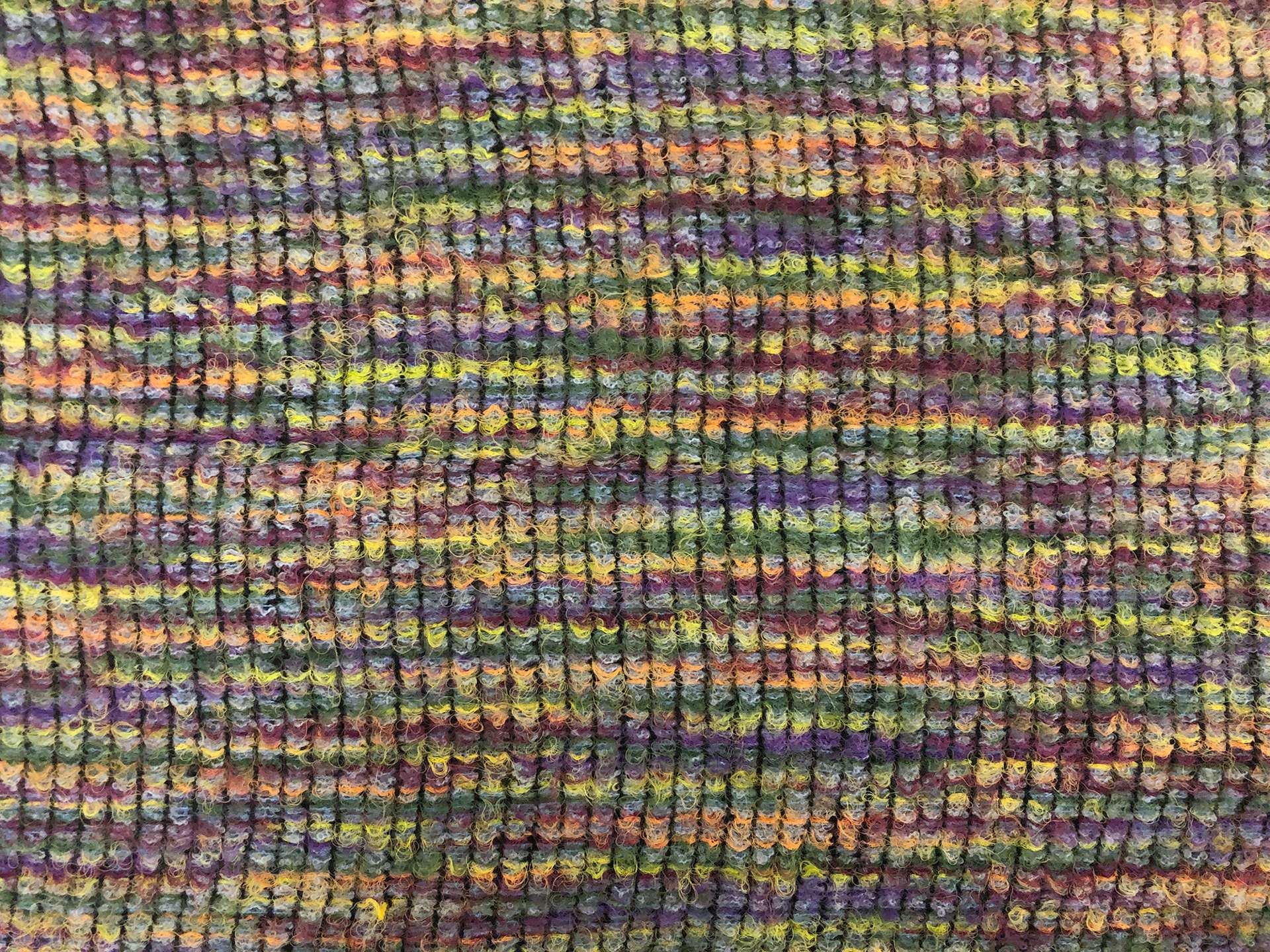 Wool and Acrylic Multicolored Novelty Knit