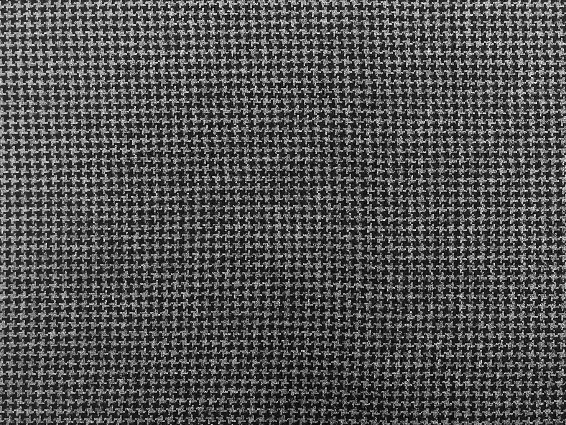 Imported Cotton Houndstooth in Black and Graphite
