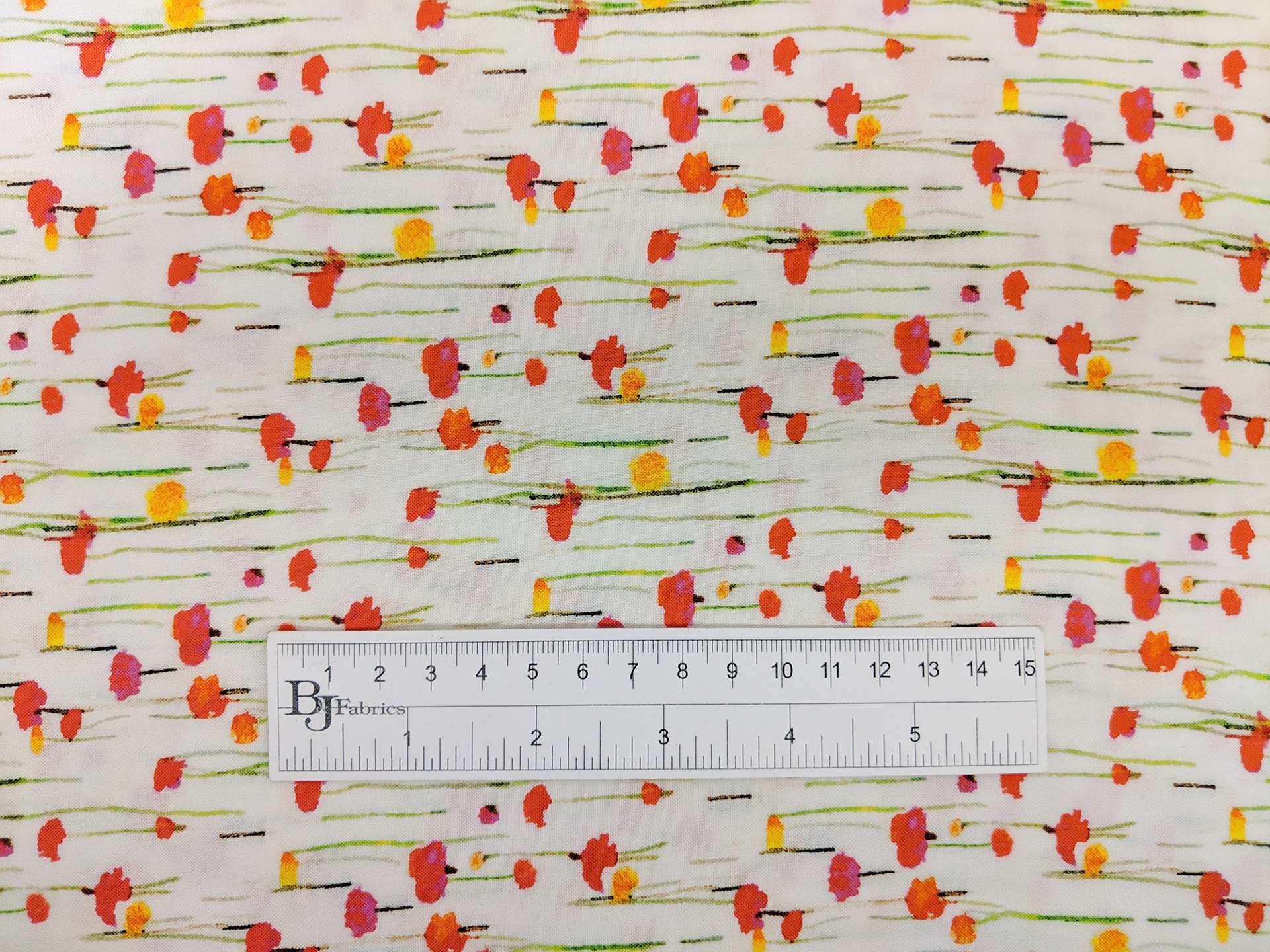 Viscose Print with Floral Motifs