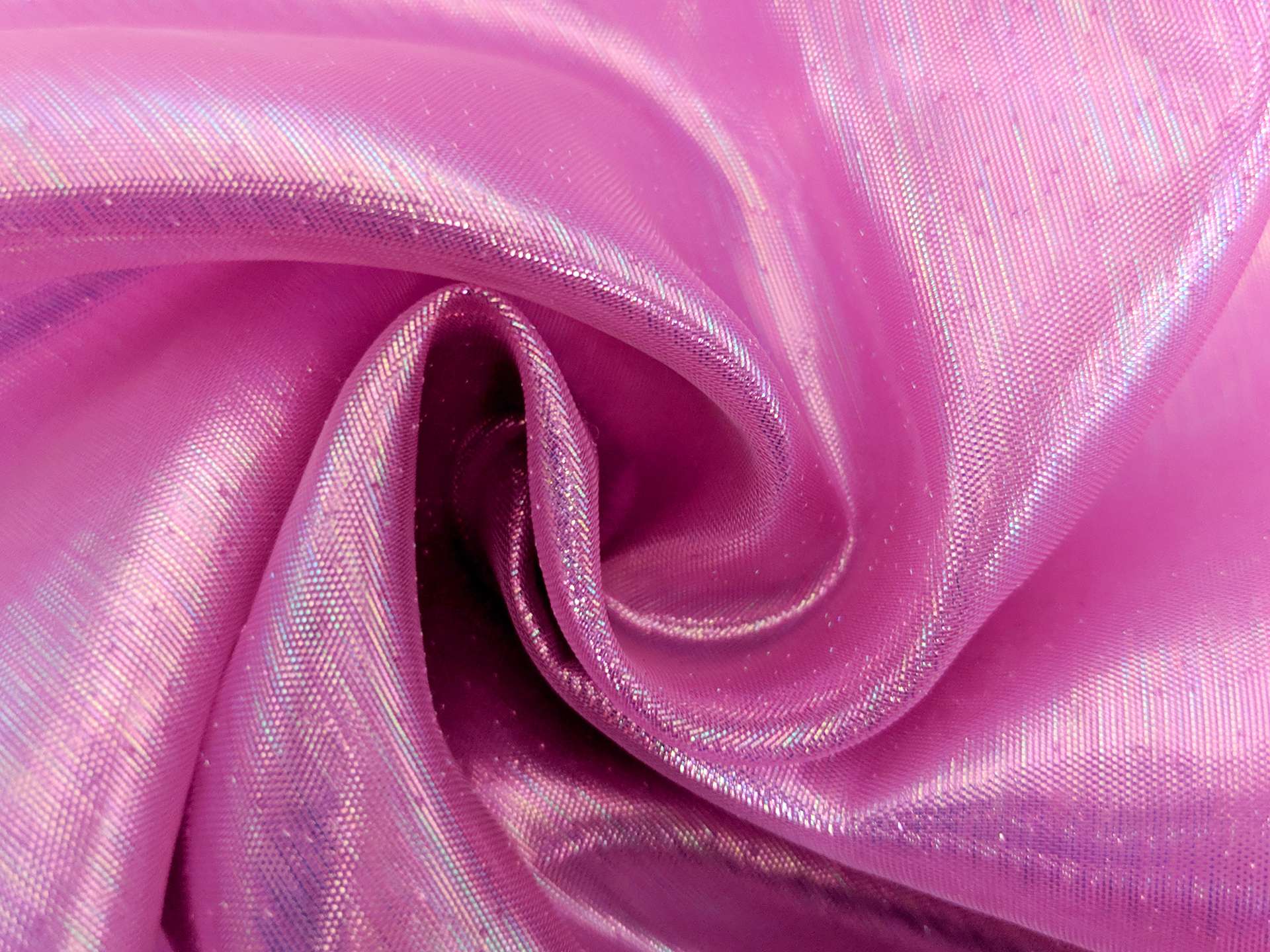 Sheer Opalescent Organza in Fuchsia