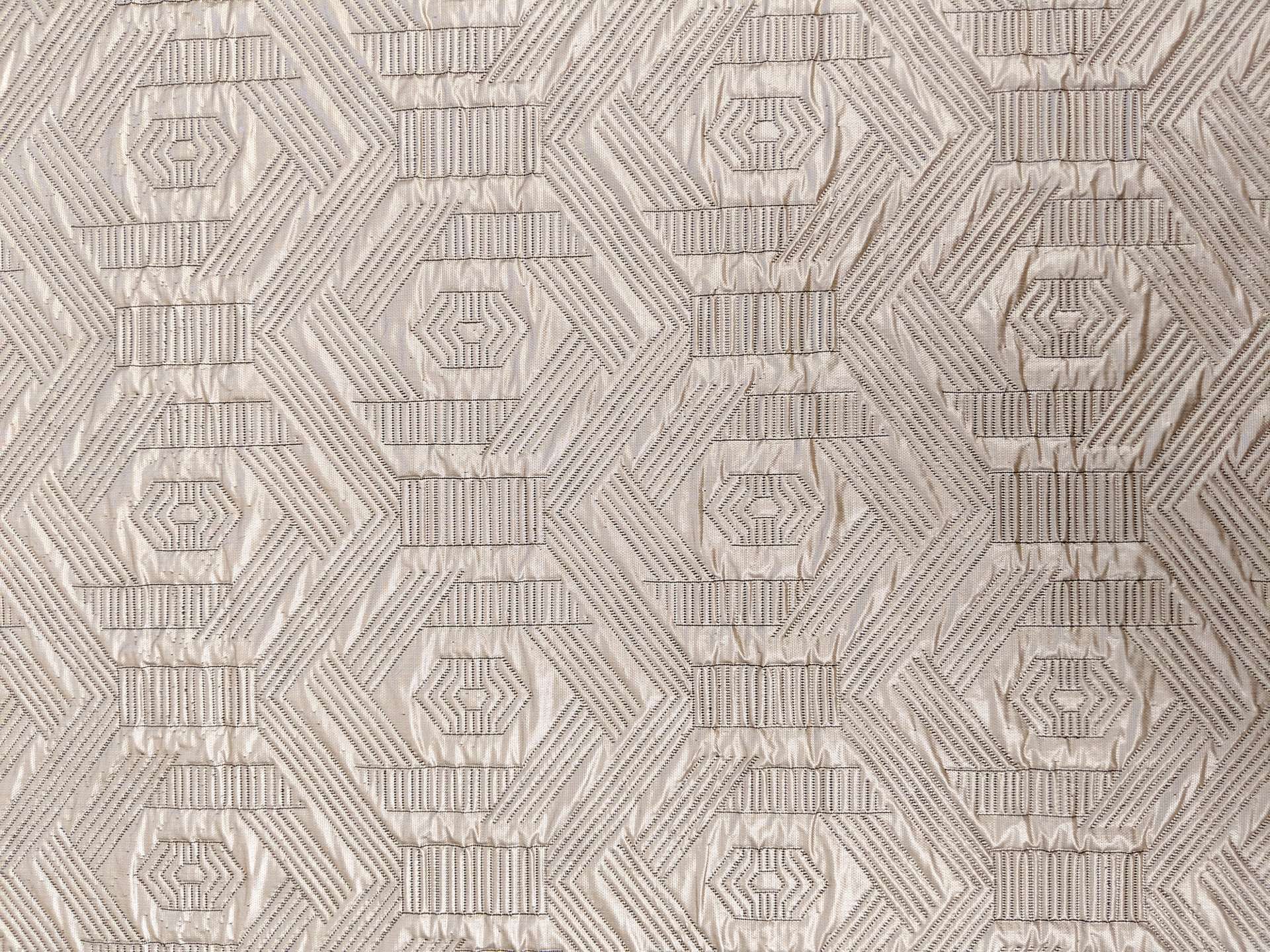 Poly Lurex Woven Brocade in Silver