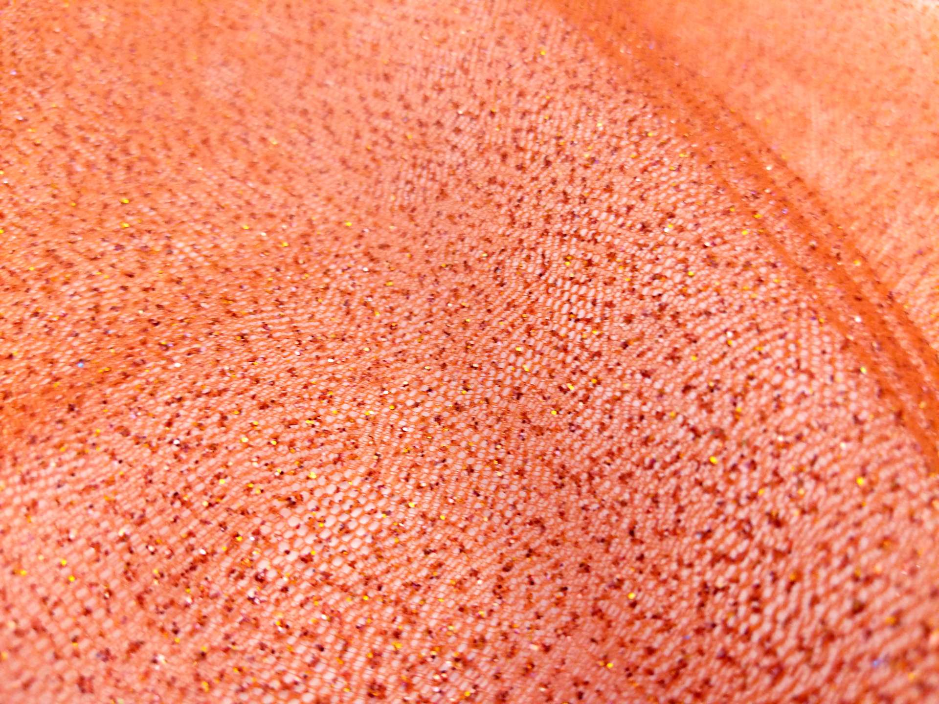 Glitter Tulle In Orange