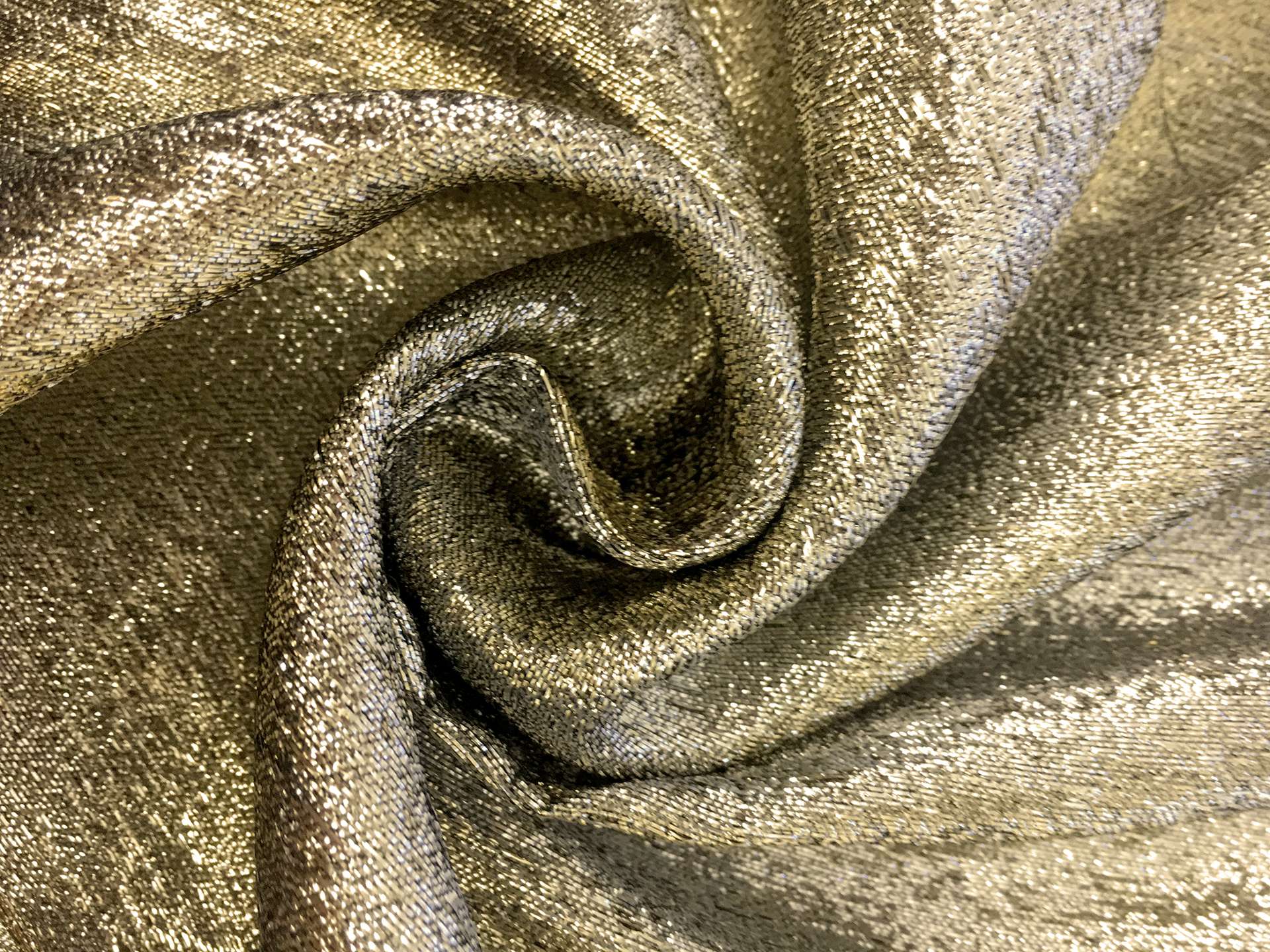 Silk and Lurex Crepe