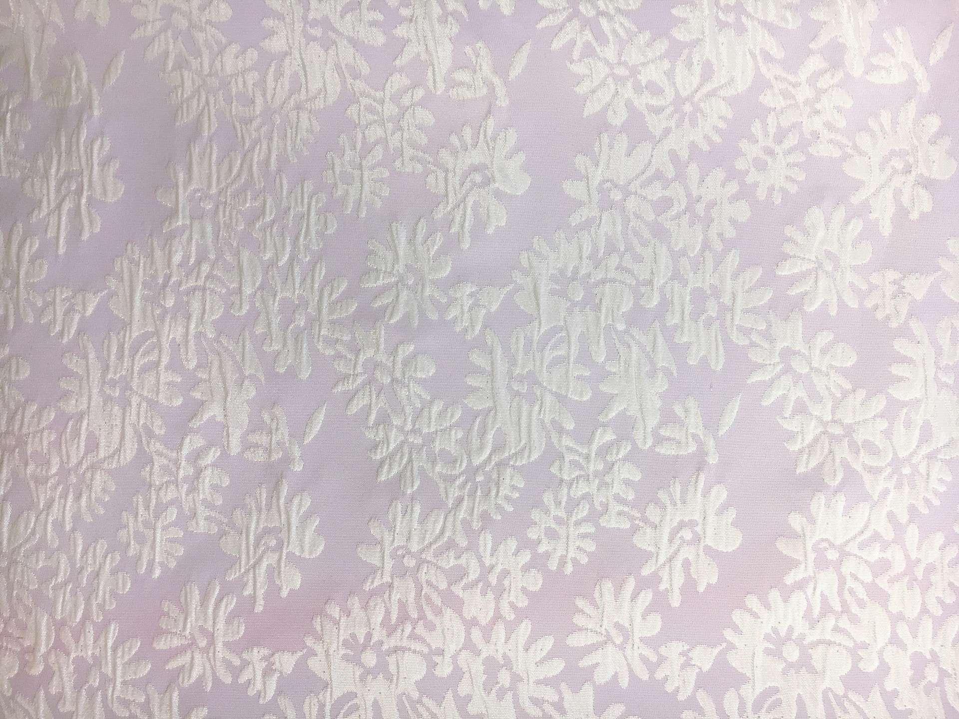 Metallic Brocade with Light Floral Motifs