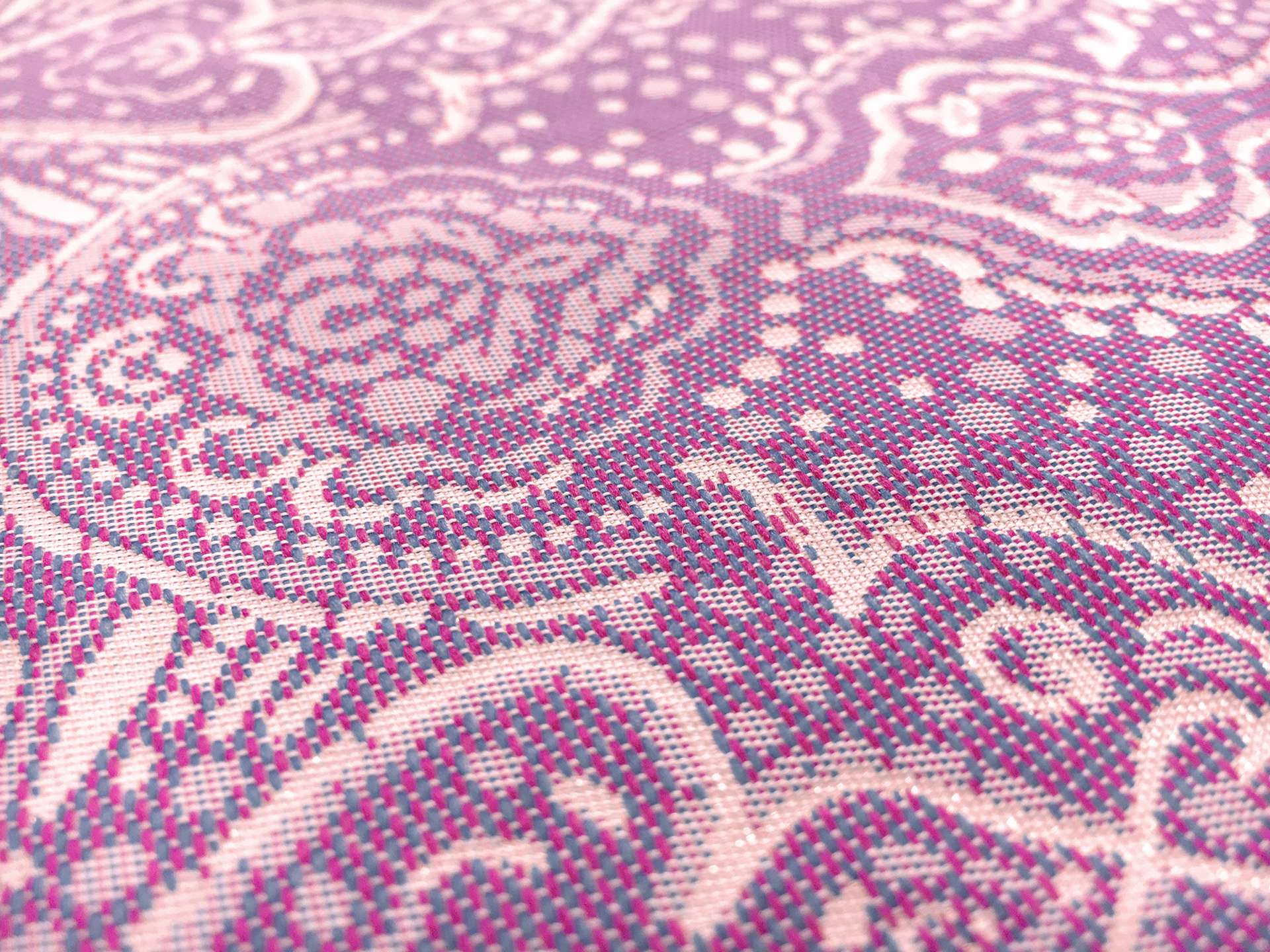 Metallic Jacquard with Brocade Patterns