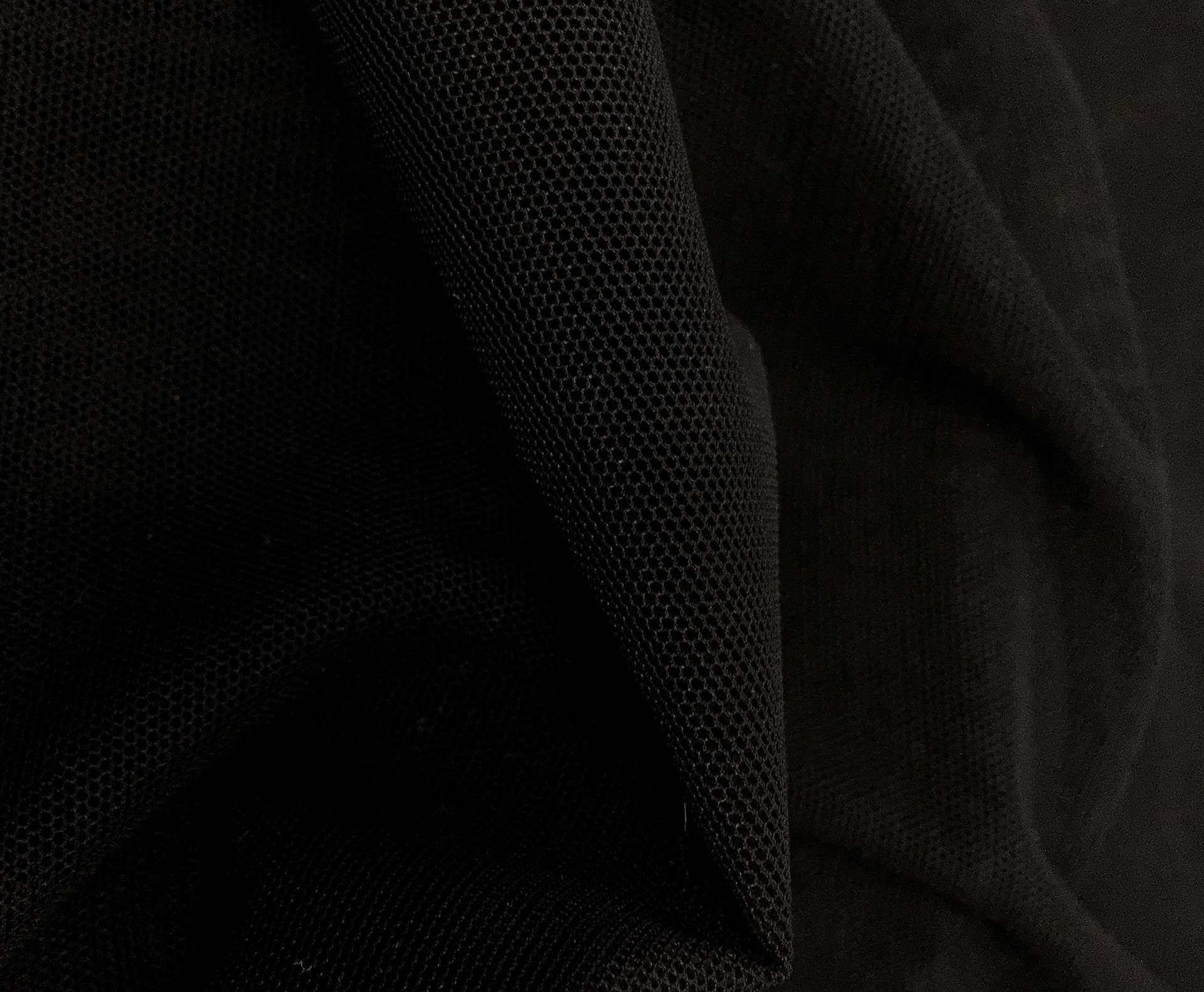 Stretch Tulle in Black