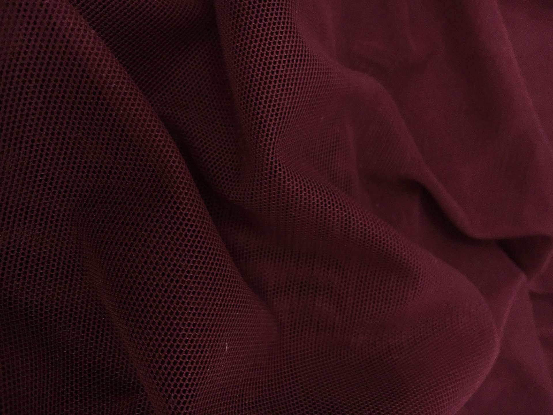 Stretch Tulle in Burgundy
