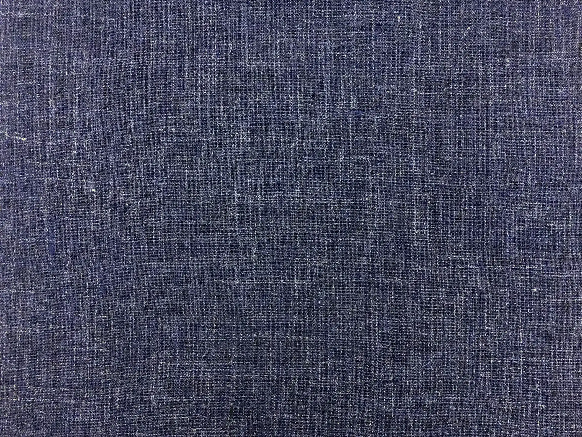 Italian Medium Weight Linen Two Tone in Indigo