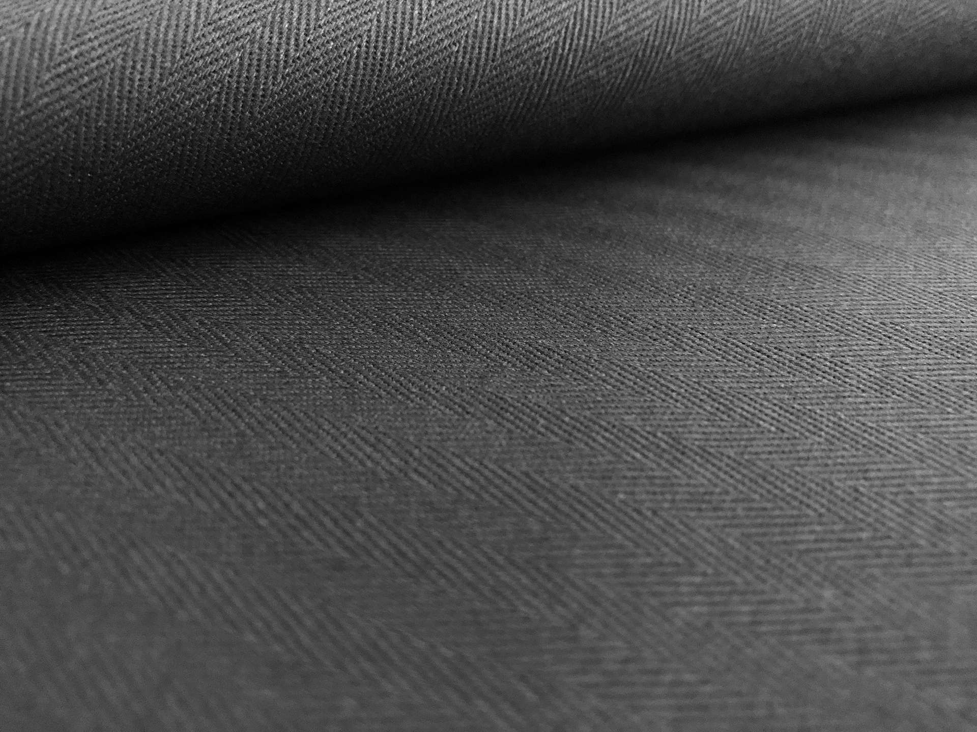 9 oz Cotton Herringbone in Black
