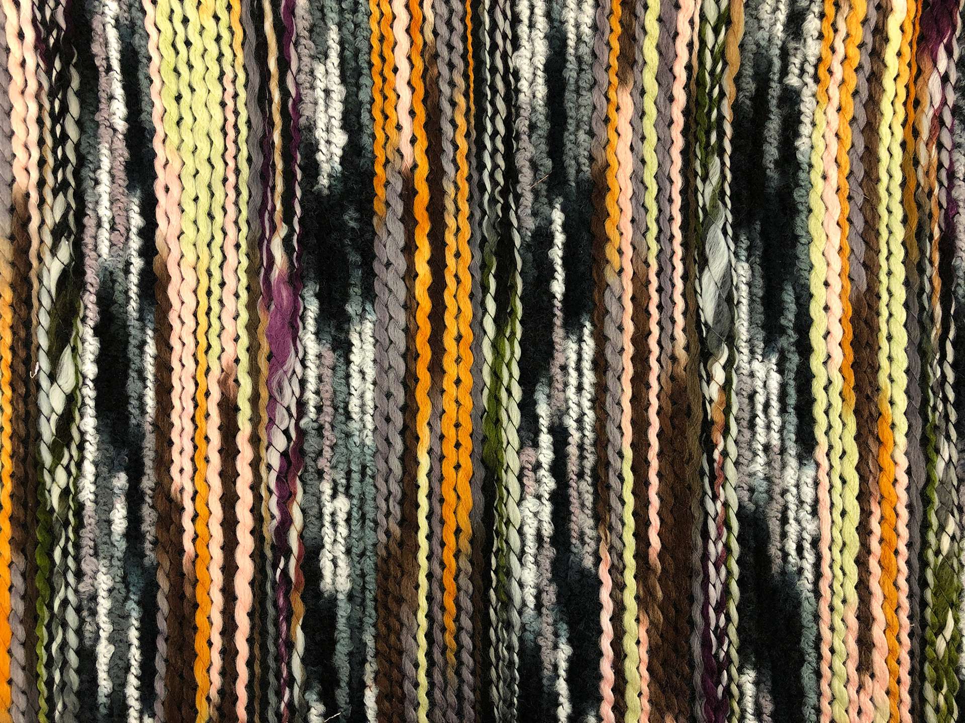 Novelty Fused Yarn in Grey Peach