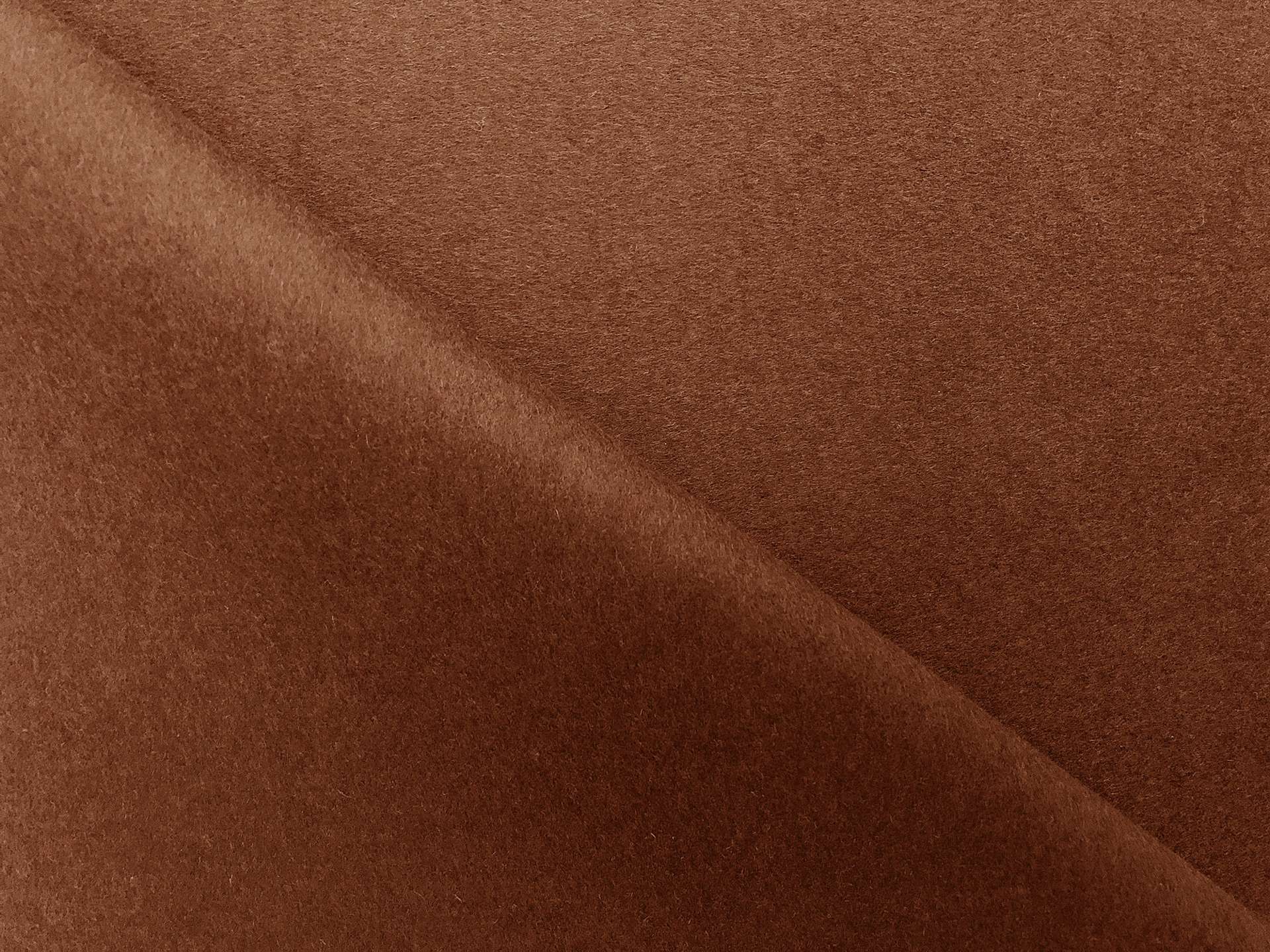 Wool Blend Doubleface Coating in Rust