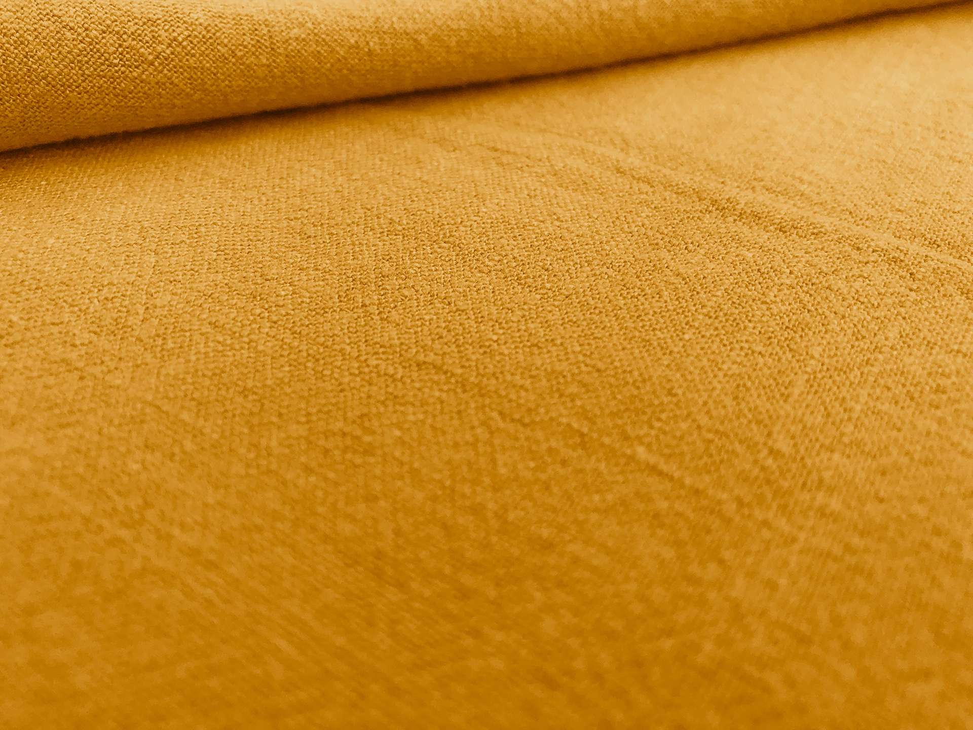 Sustainable Viscose Linen Blend Noil in Mustard