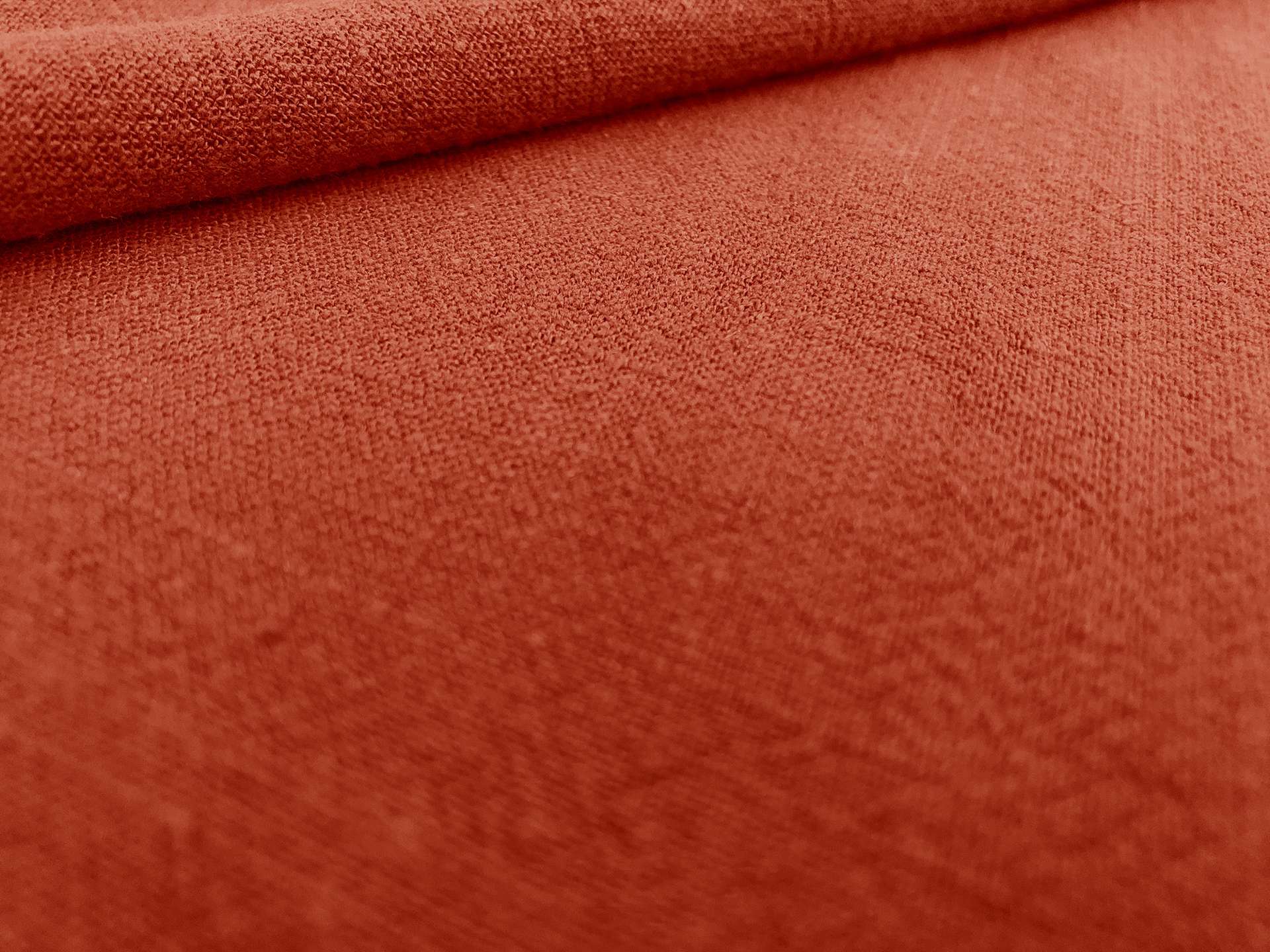 Sustainable Viscose Linen Blend Noil in Brick Red