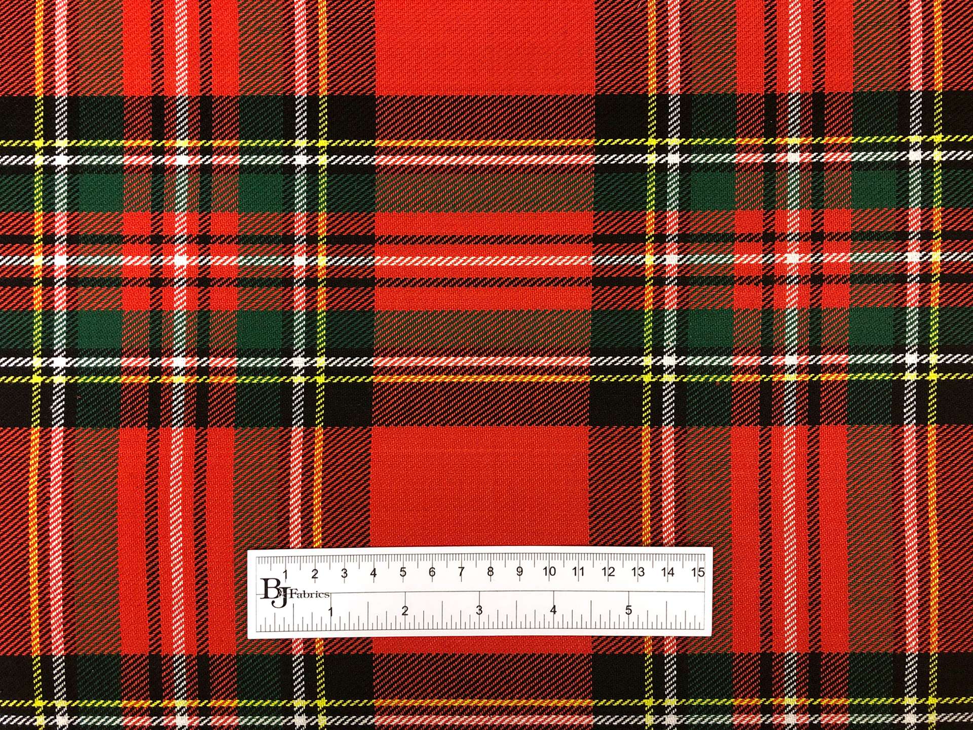 Heavy Woven Cotton Plaid in Red