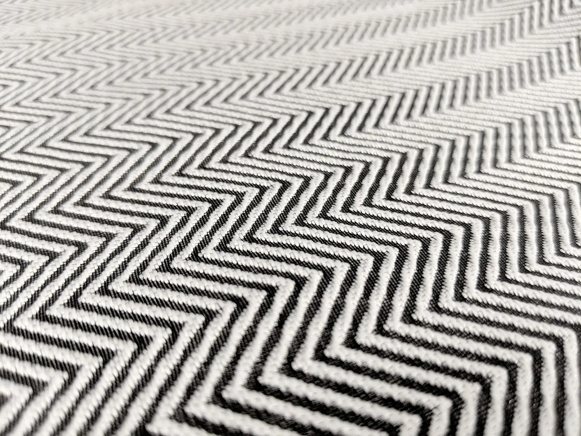 Polyester and Nylon Blend Herringbone Brocade