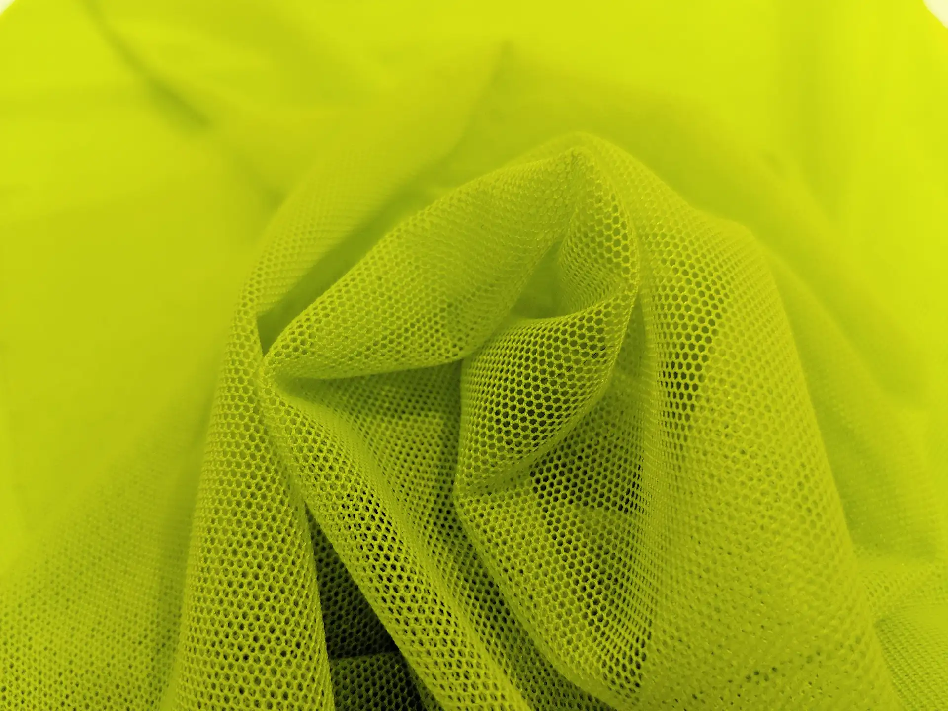 Stretch Tulle in Celery Green
