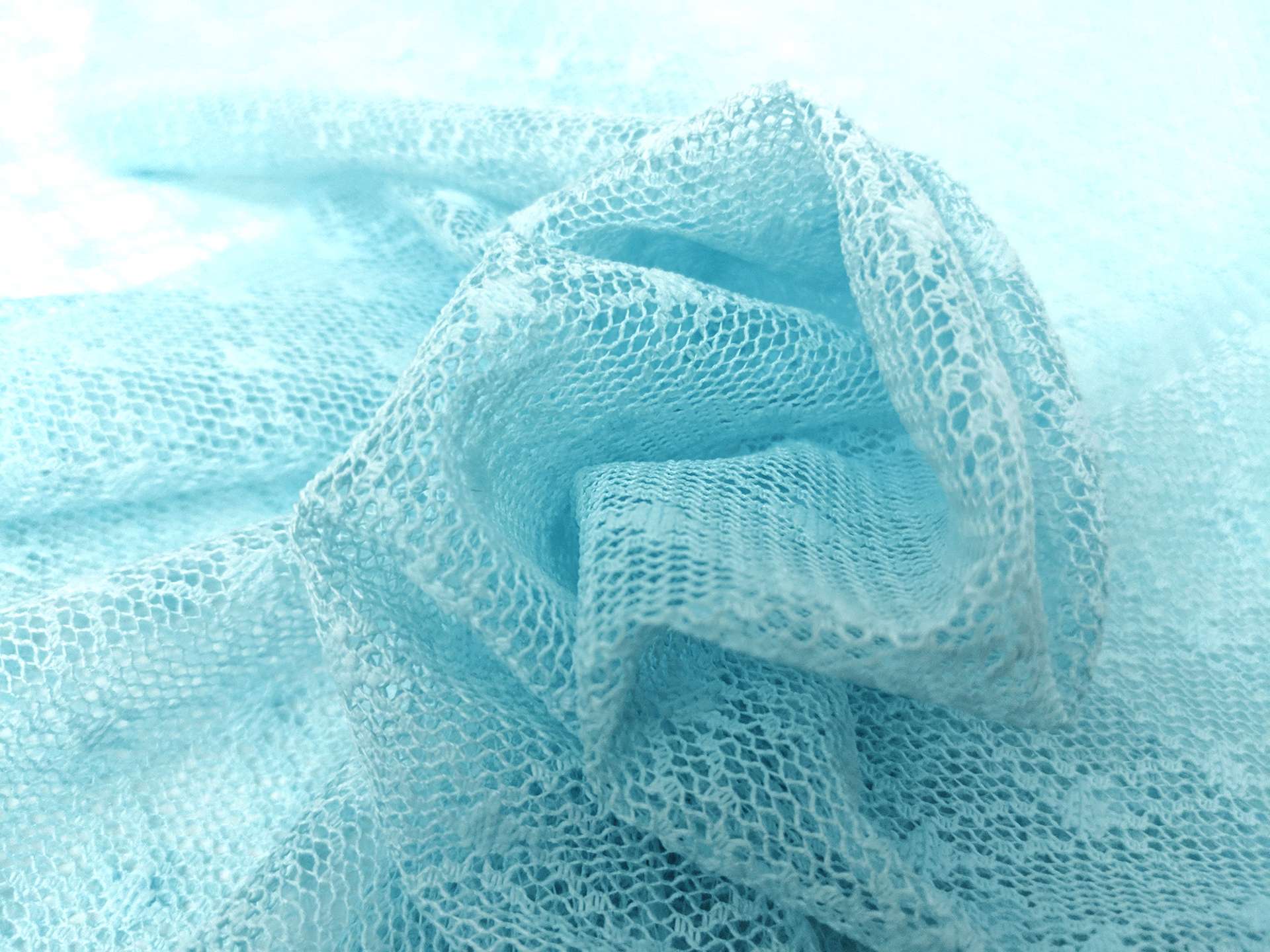 Novelty Net in Jet Stream Blue
