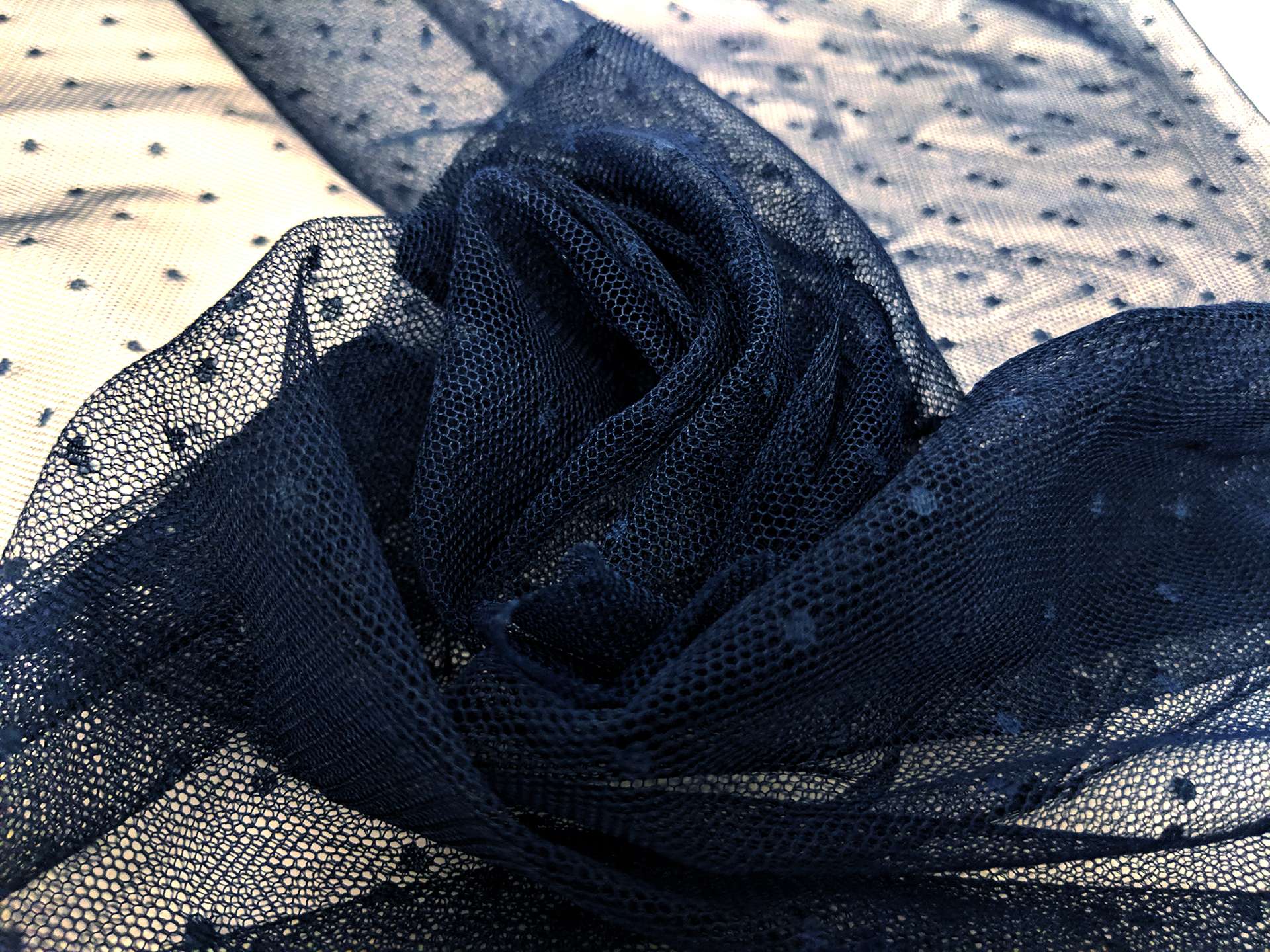 Point D'Sprit in Dark Navy