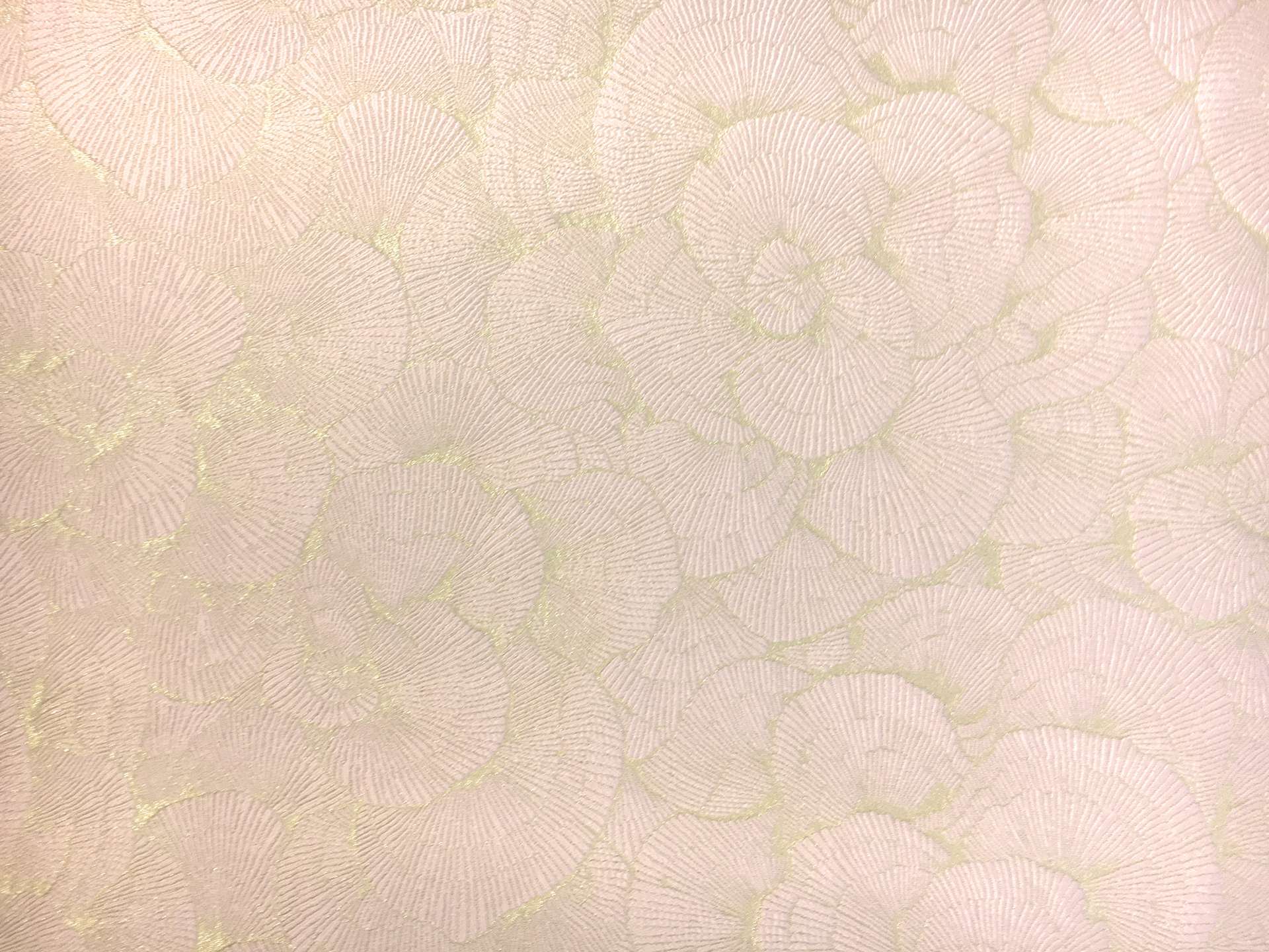 Silk and Polyester Blend Metallic Brocade