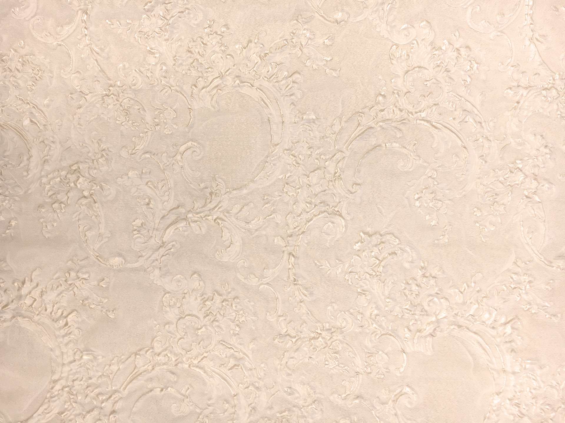 Silk and Polyester Blend Metallic Organza Cloqué