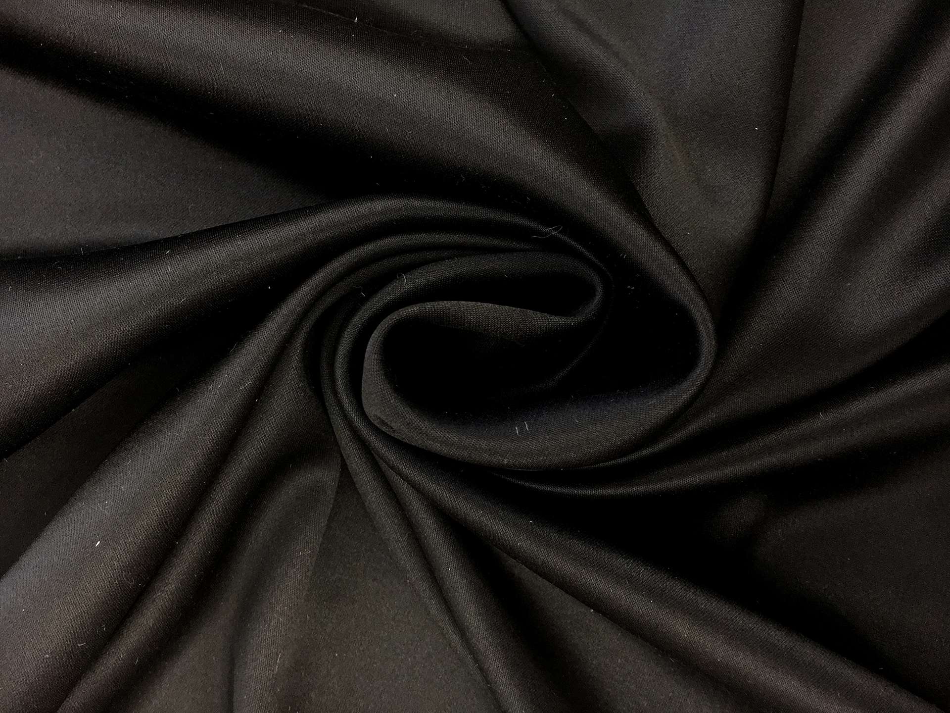 Double Face Silk Charmeuse in Black
