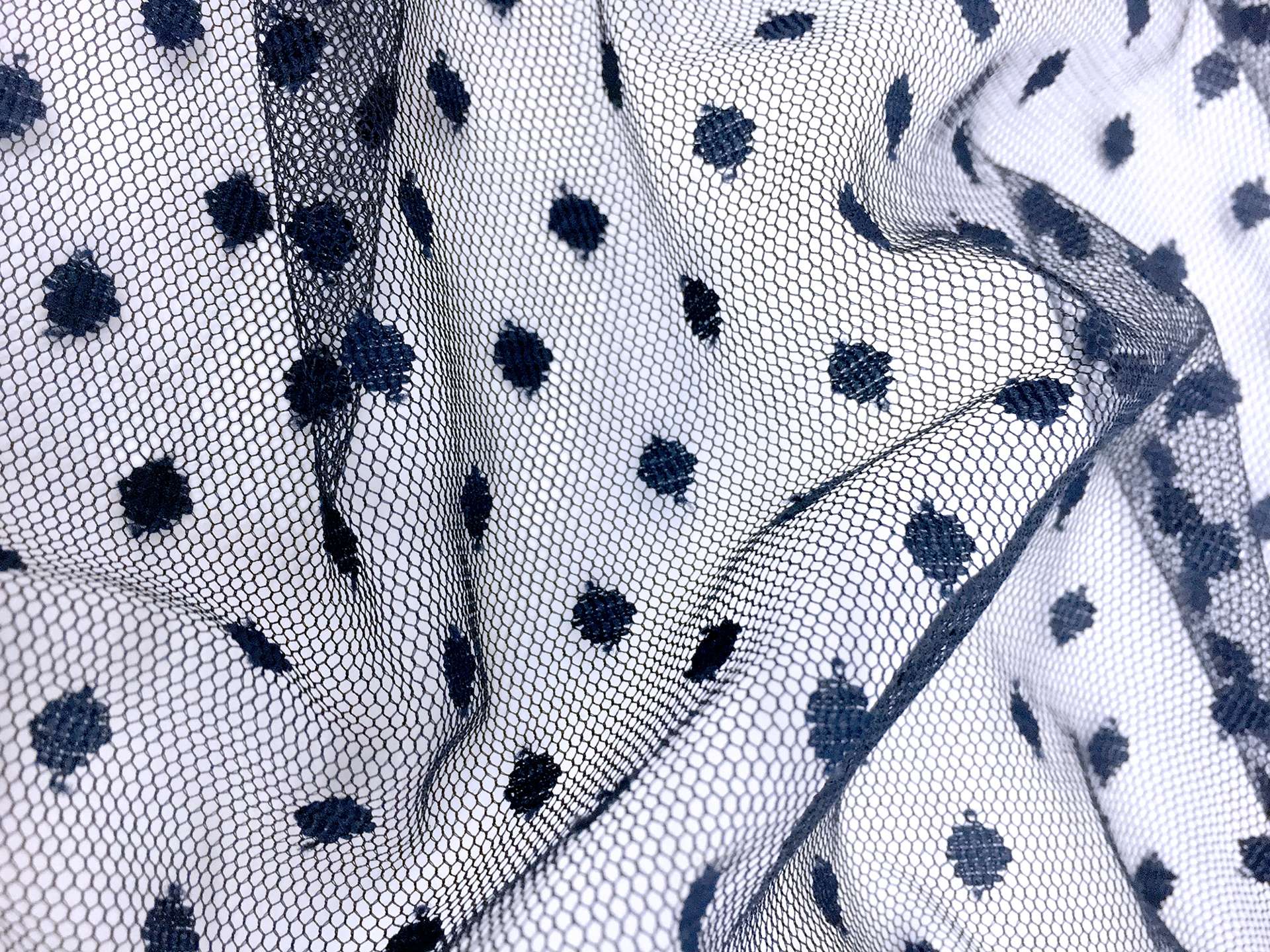 Aspirin Dot Tulle in Navy