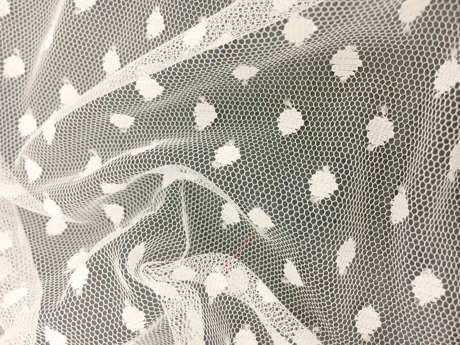 Aspirin Dot Tulle in Ivory