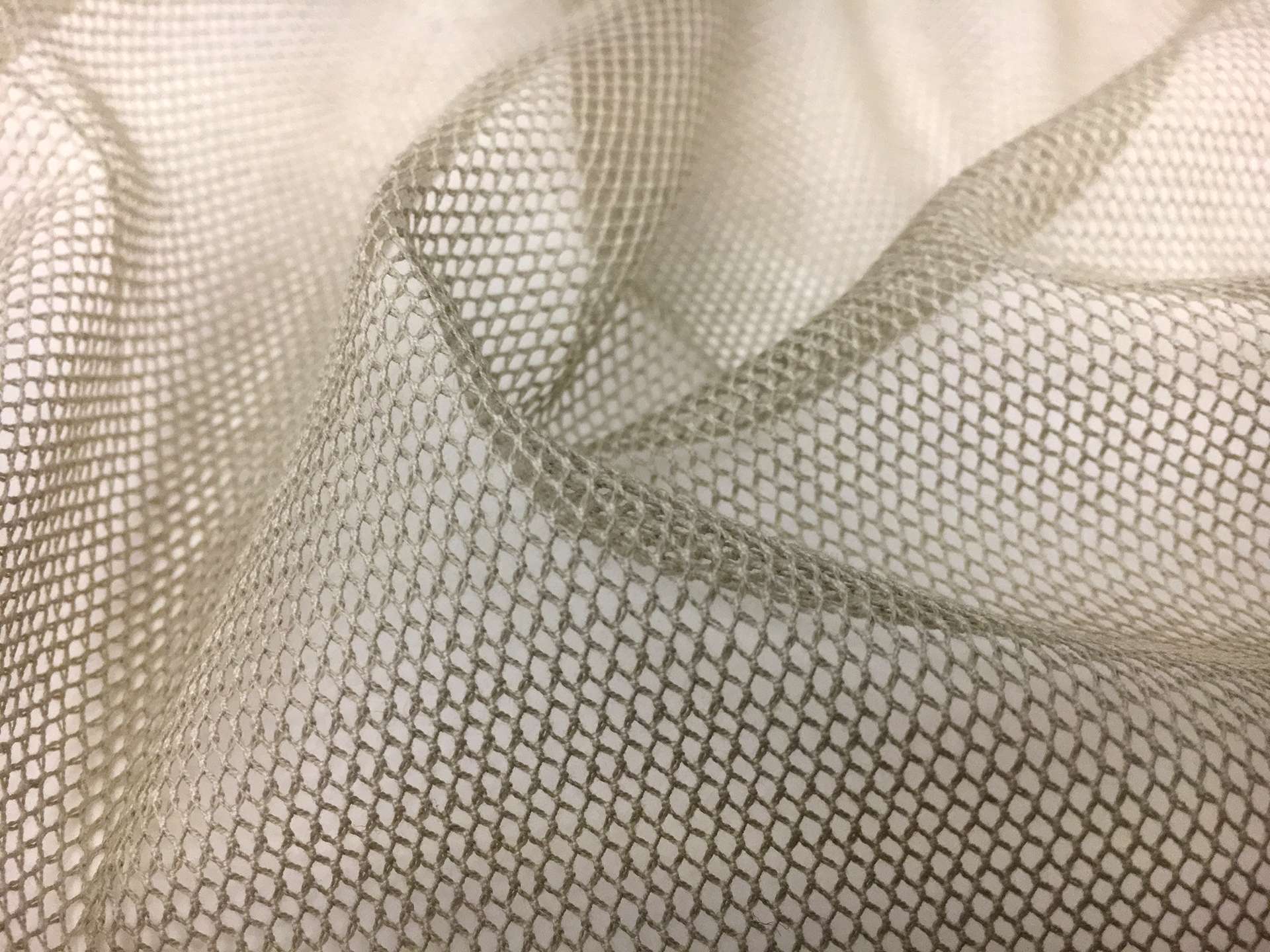 Italian Cotton Bobbinet in Light Grey