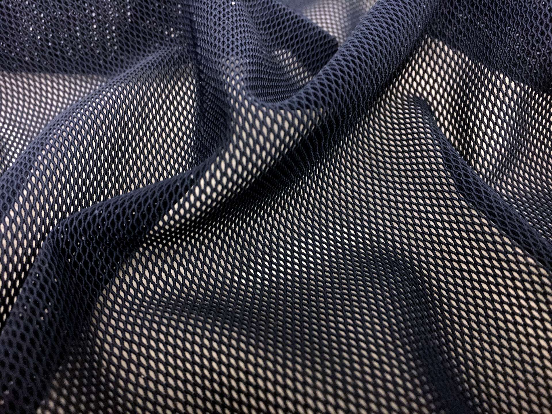 Two Way Stretch Tulle in Midnight Navy