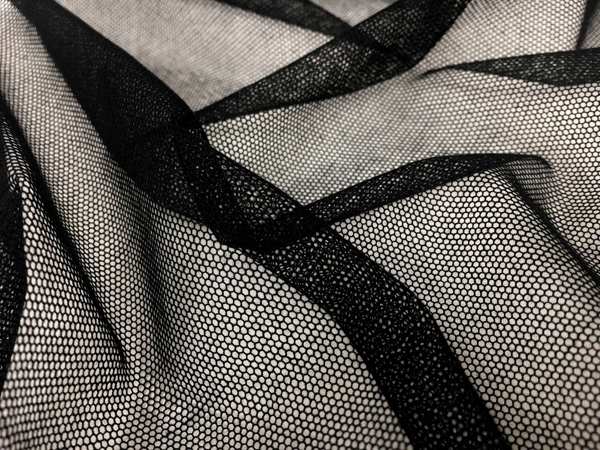 English Cotton Bobbinet in Black