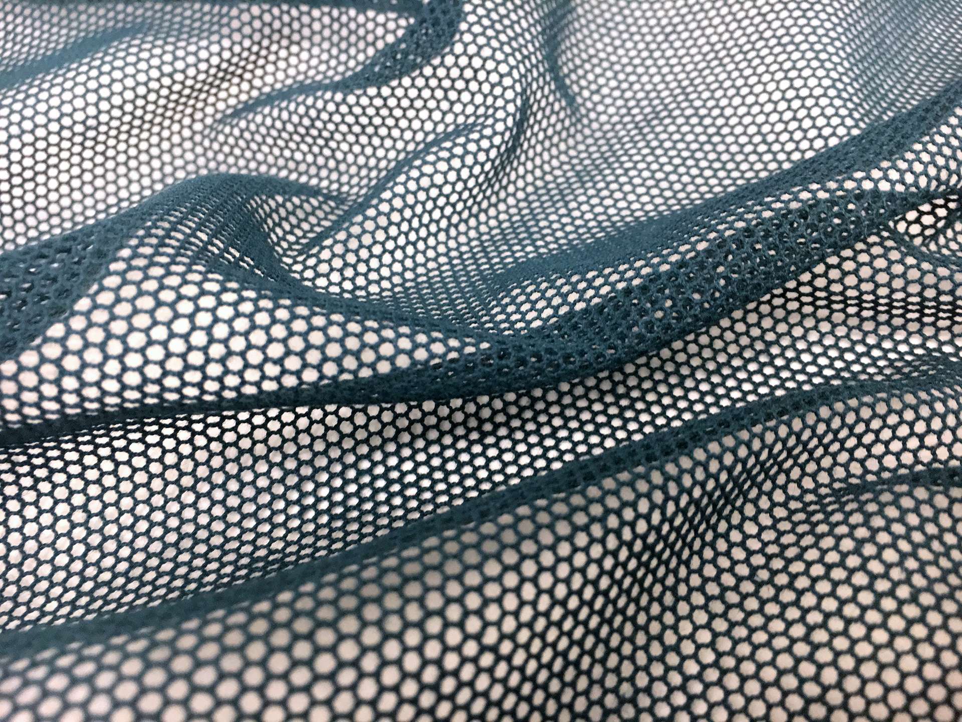 Swiss Cotton Bobbinet in Teal