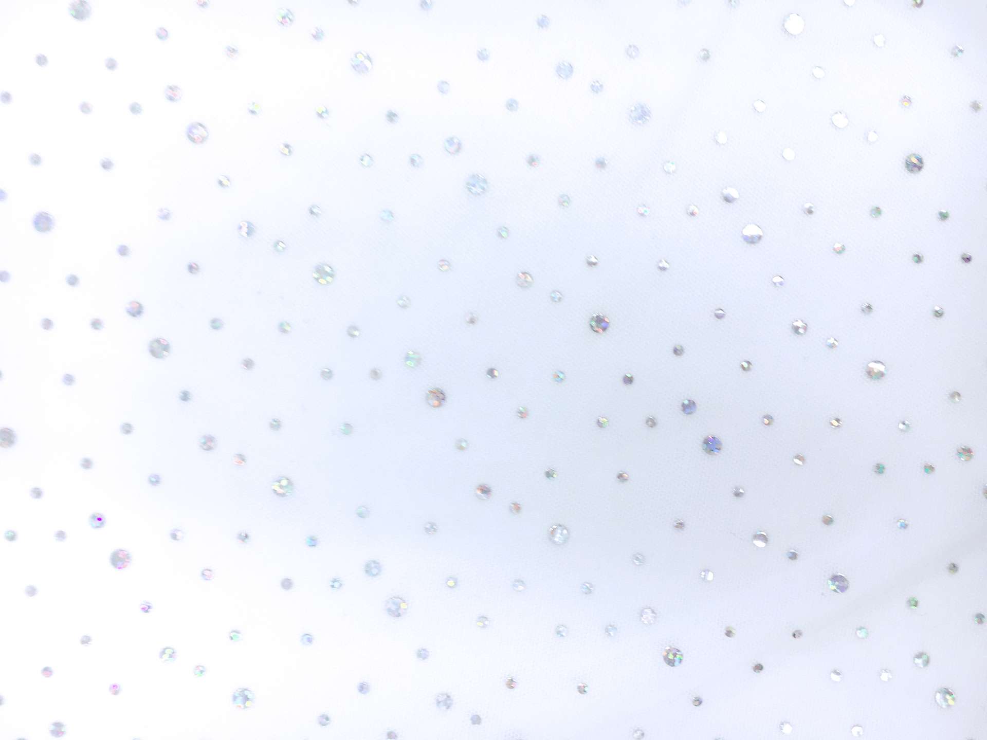 Hologram Tulle in Pure White (Dye Lot B)