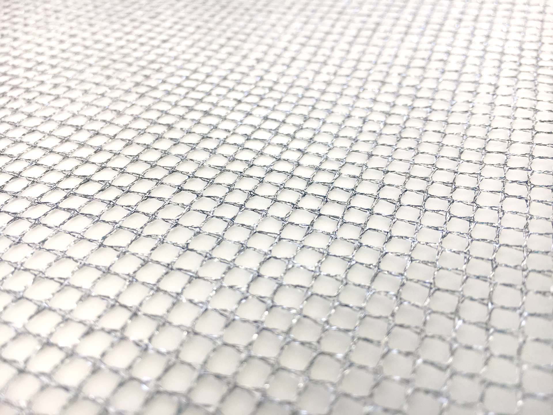 Metallic Mesh in Silver and Black