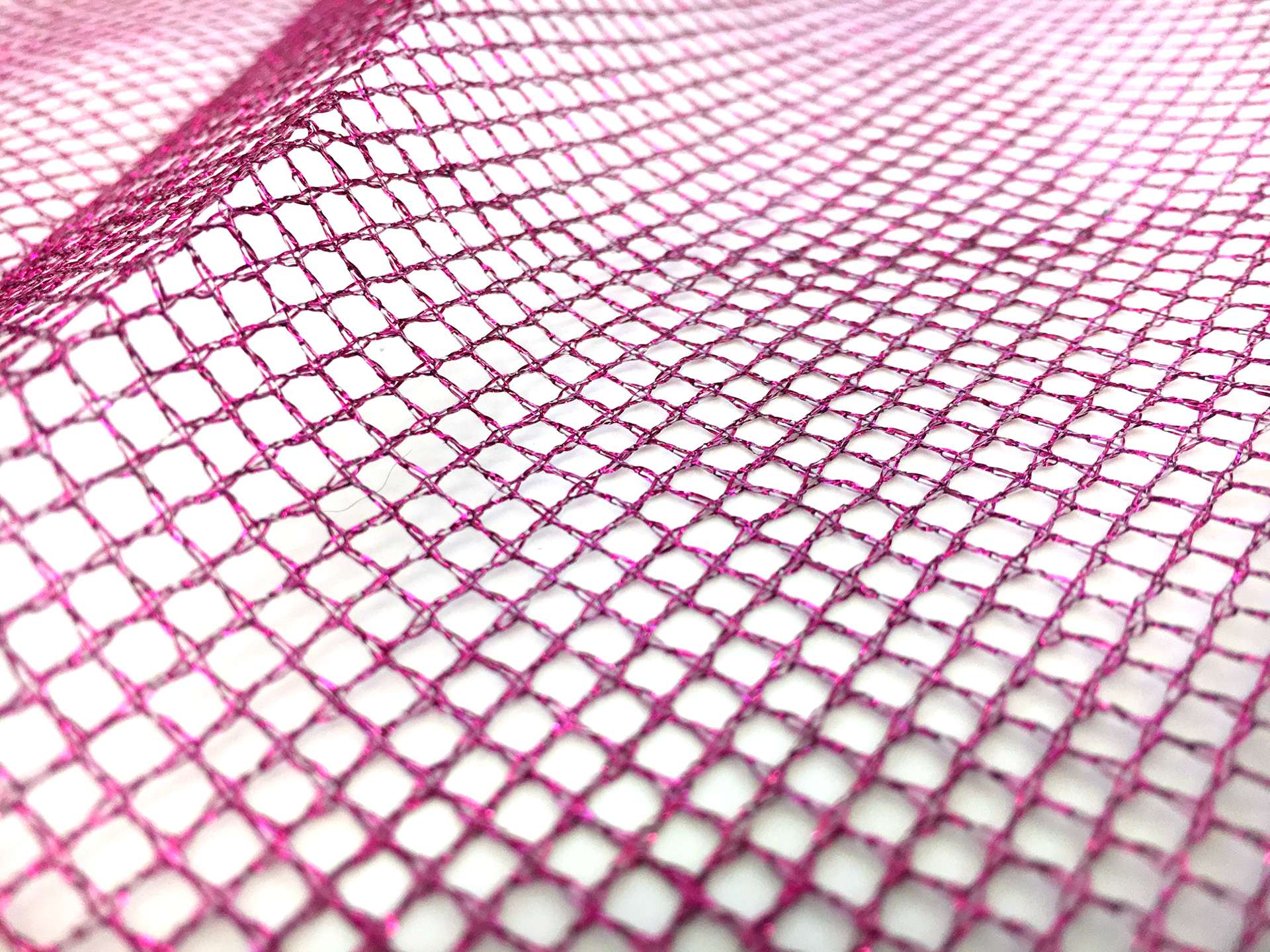 Metallic Mesh in Fuchsia