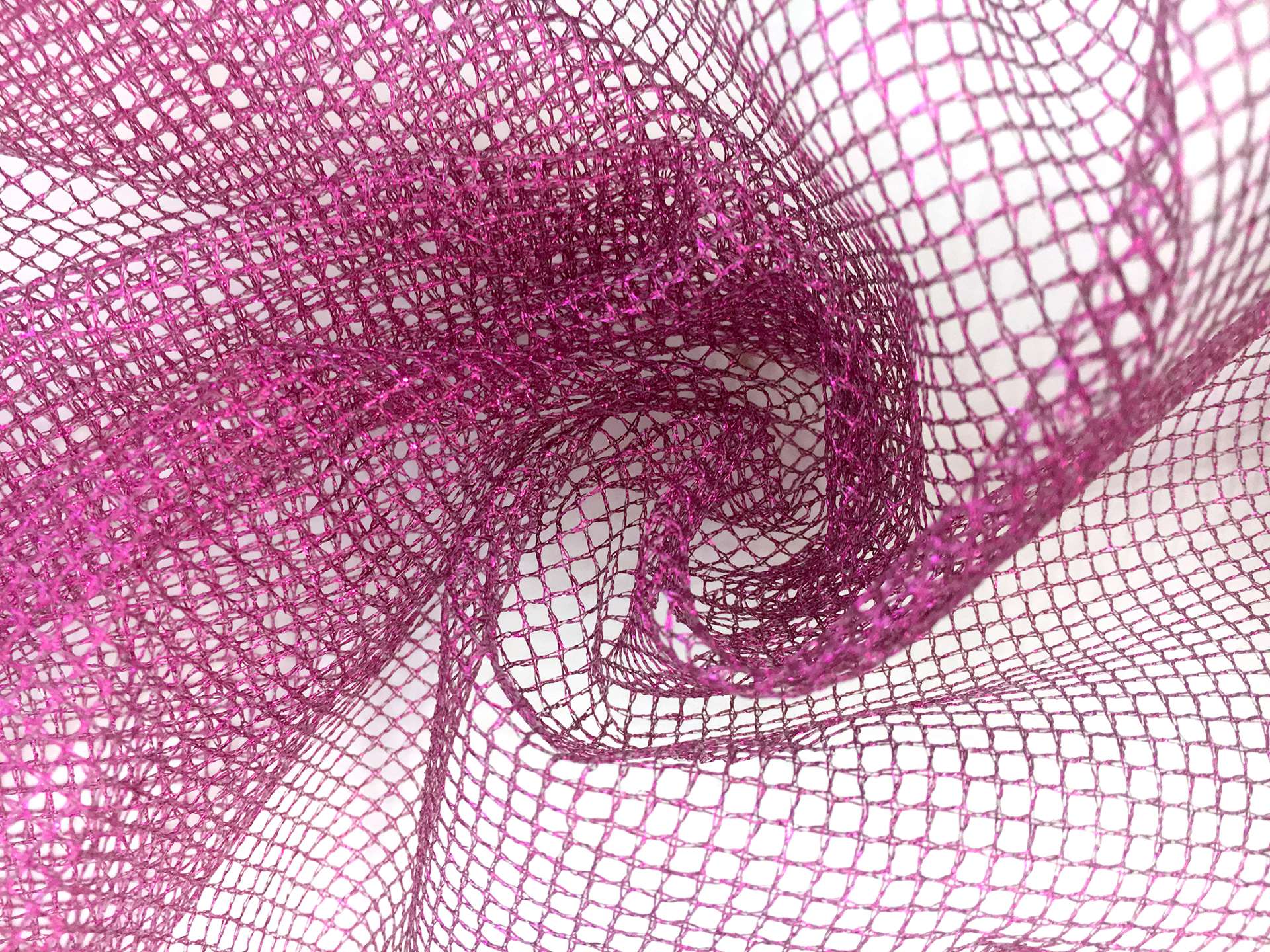 Metallic Mesh in Fuchsia