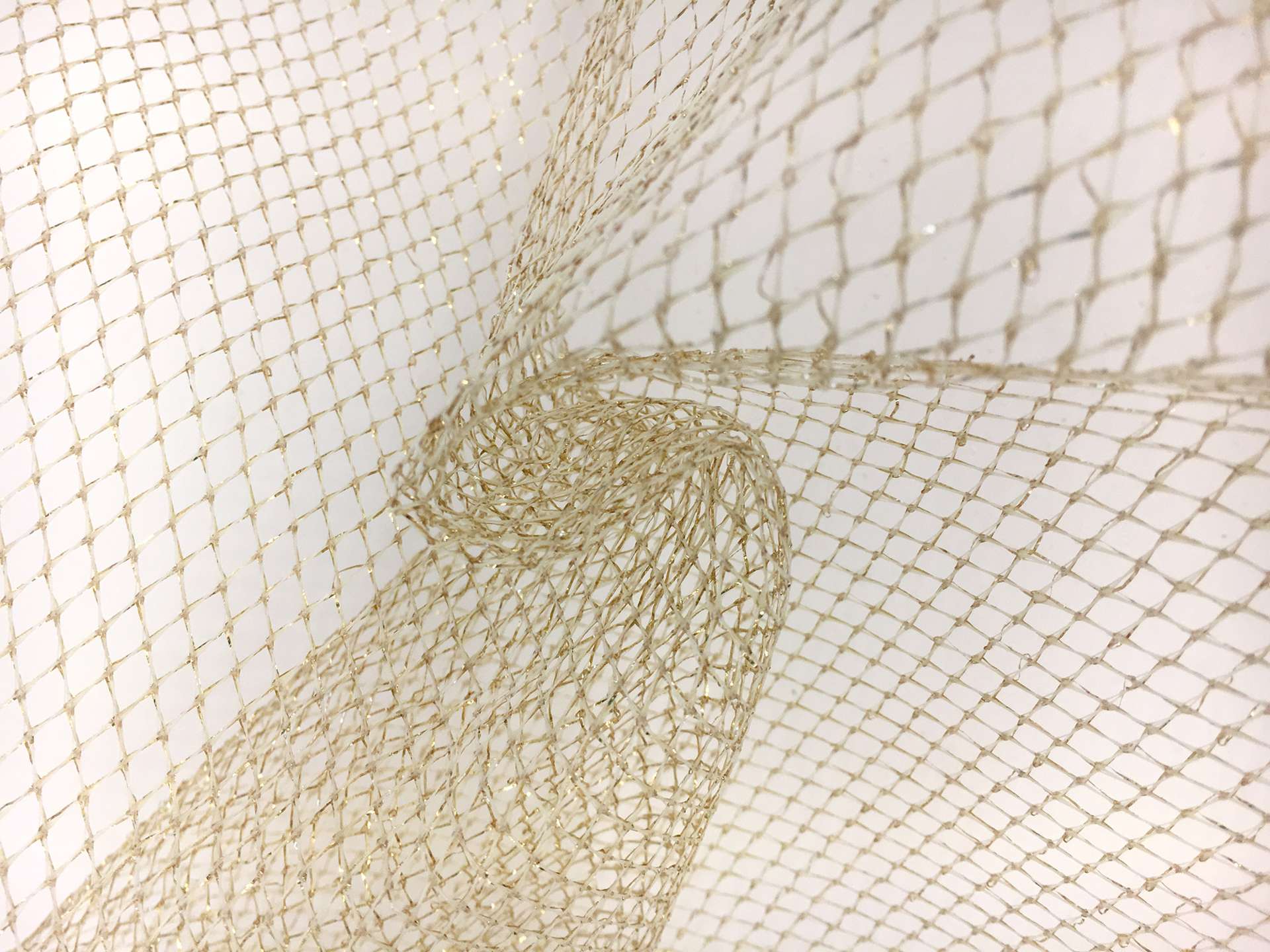 Metallic Fishnet in Gold