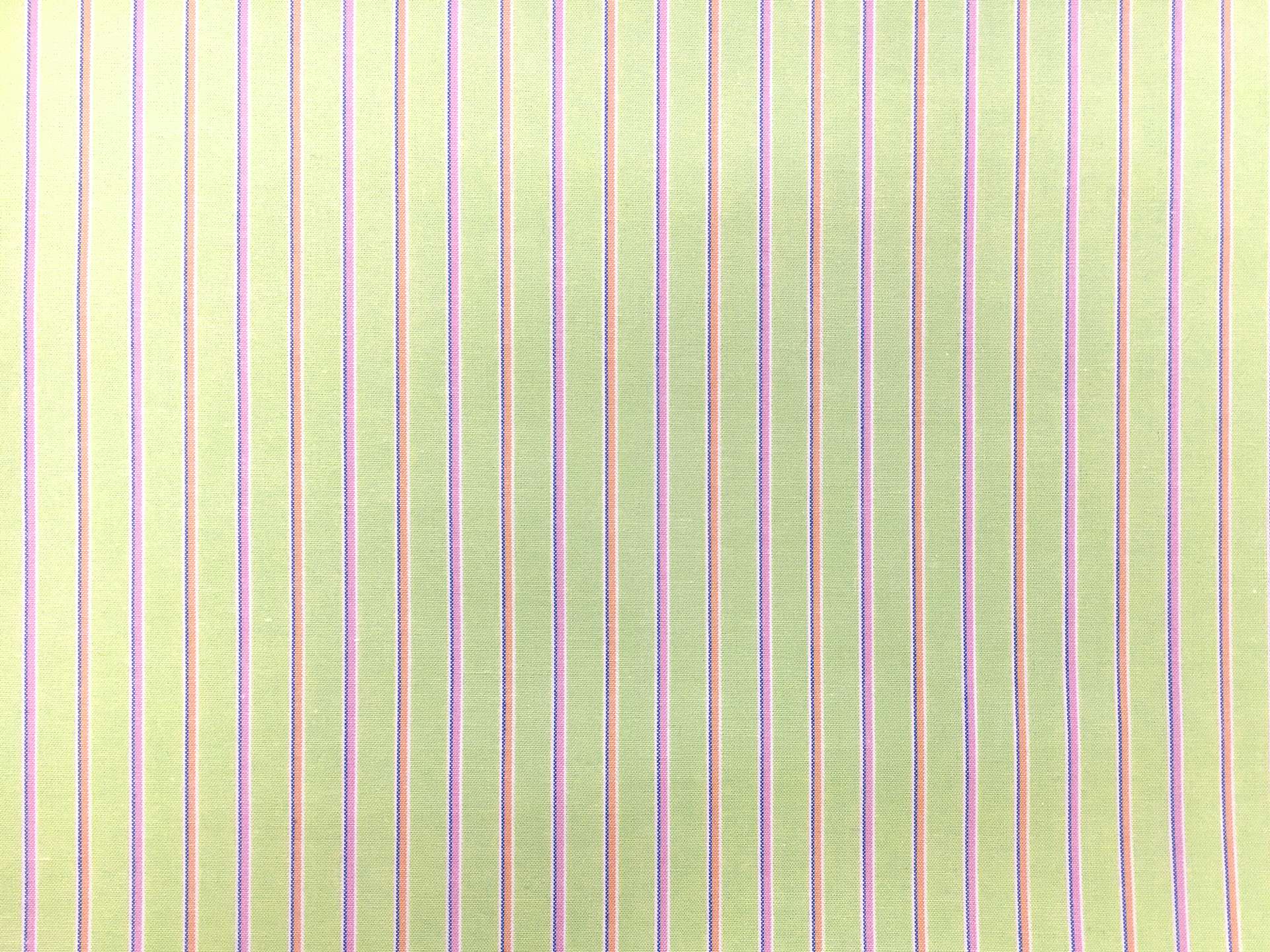 Cotton Shirting with Pastel Stripes