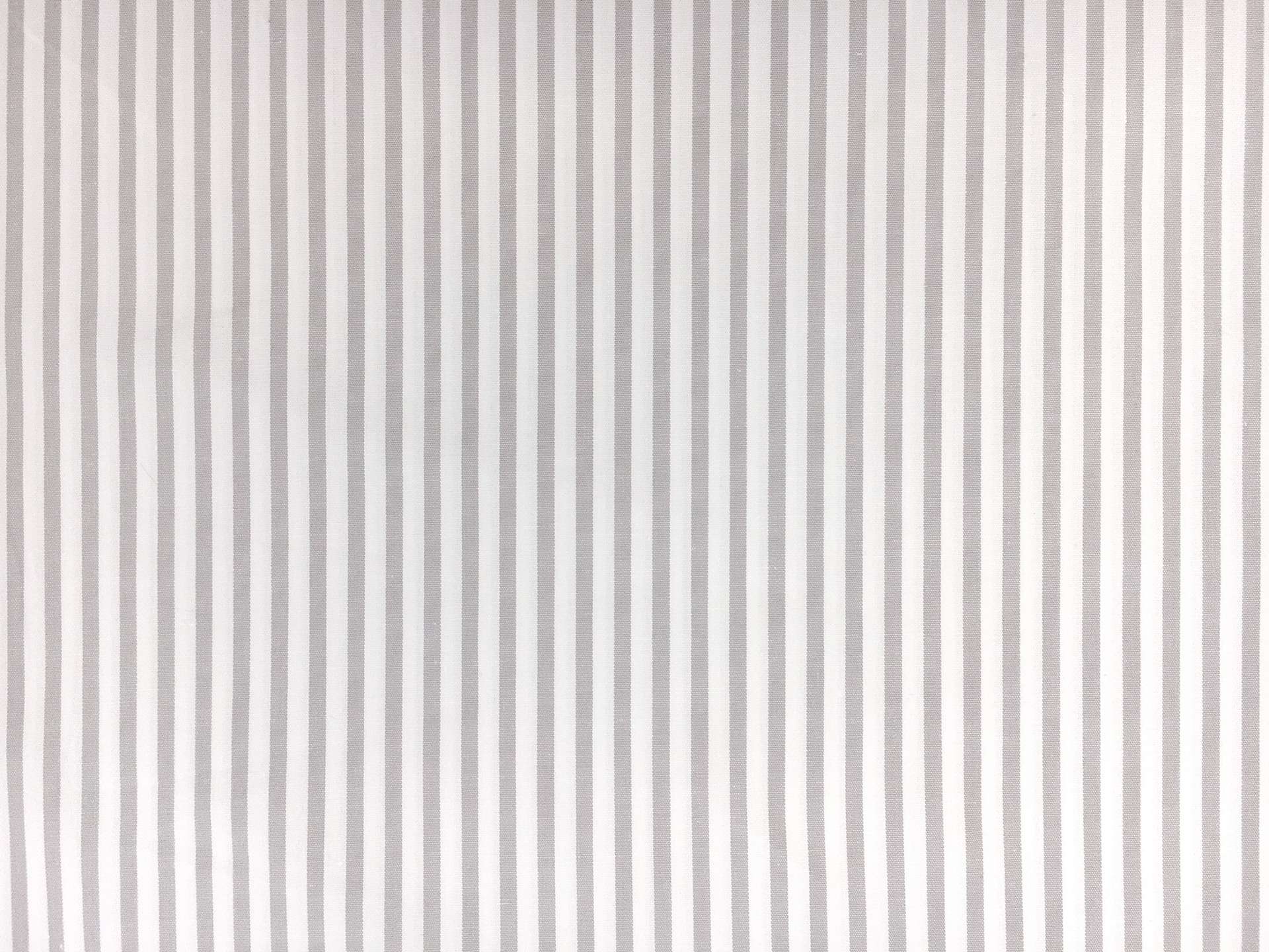 Cotton Shirting with Dove Grey Stripe