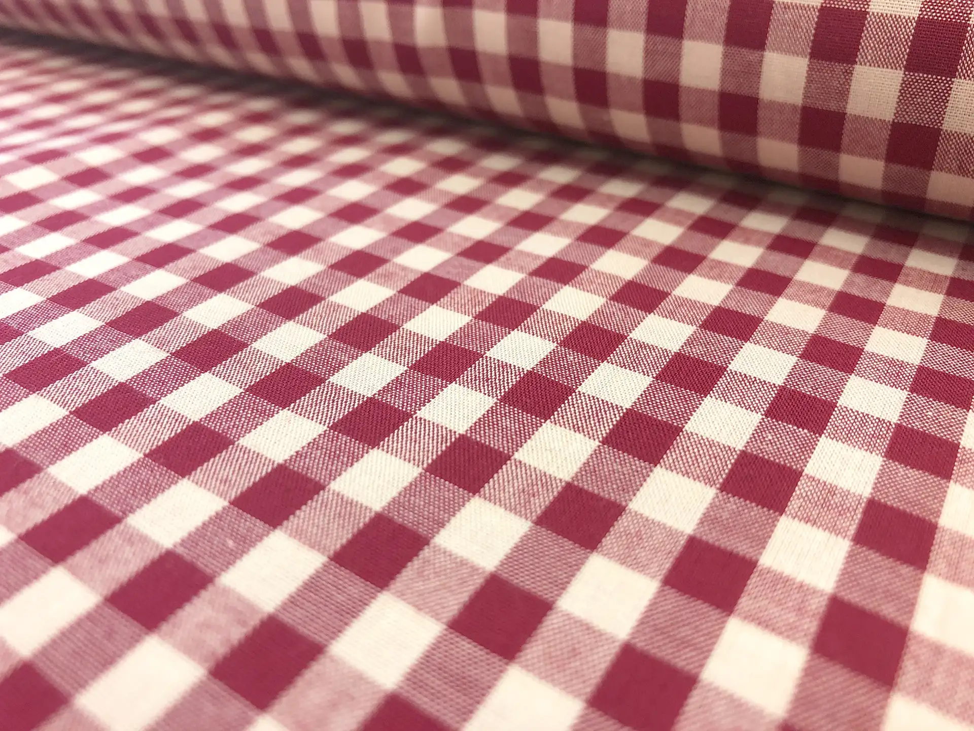 Japanese 1/4" Cotton Gingham in Wine