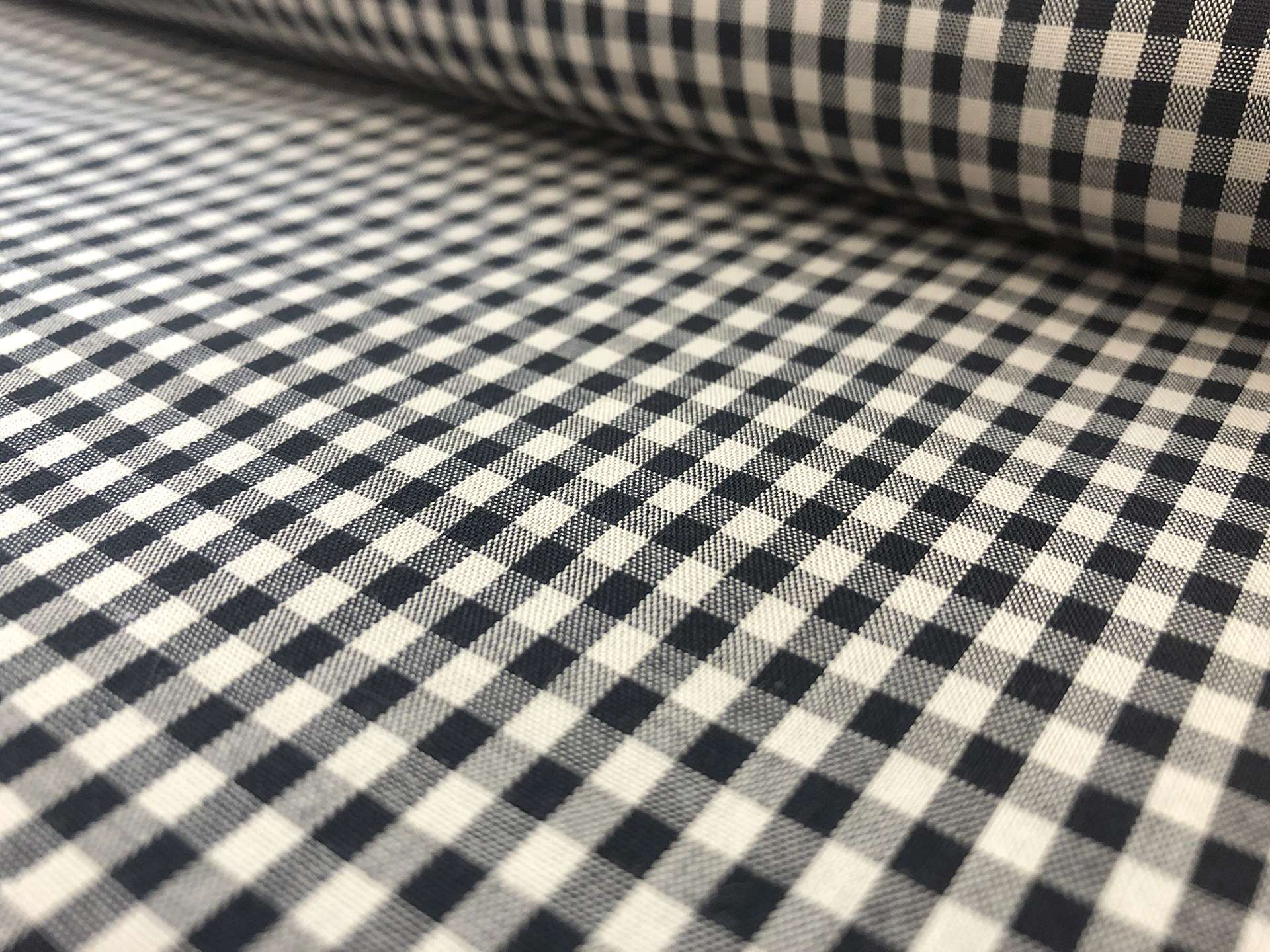 Japanese 1/8" Cotton Gingham in Black