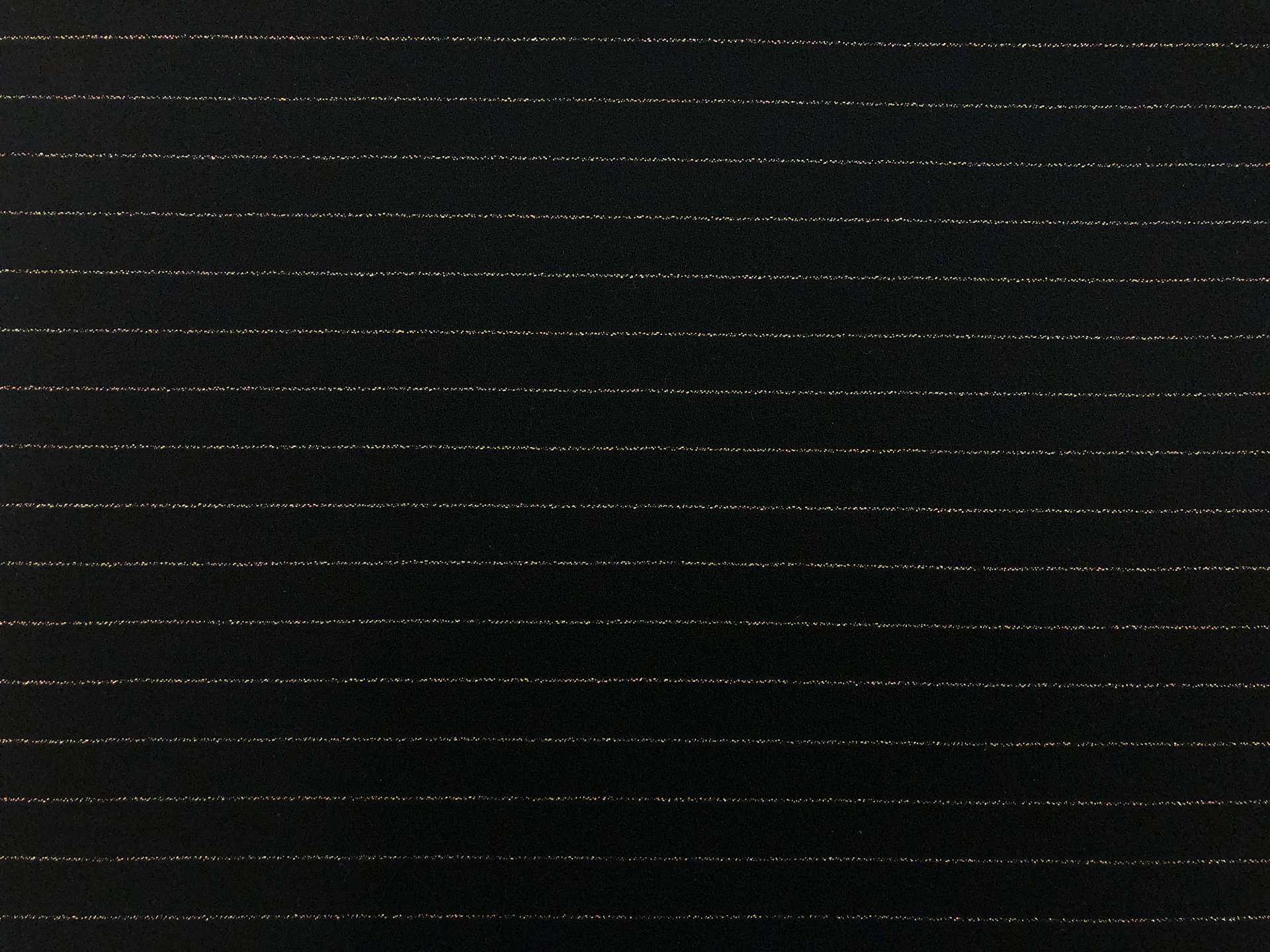 Wool Crepe with Lurex Stripe in Black and Gold