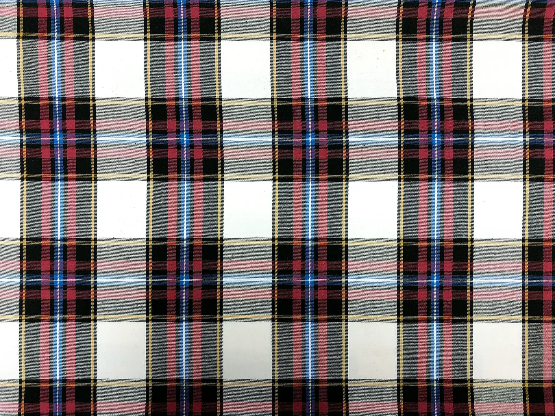 Japanese Cotton Twill Plaid in Primary Multi