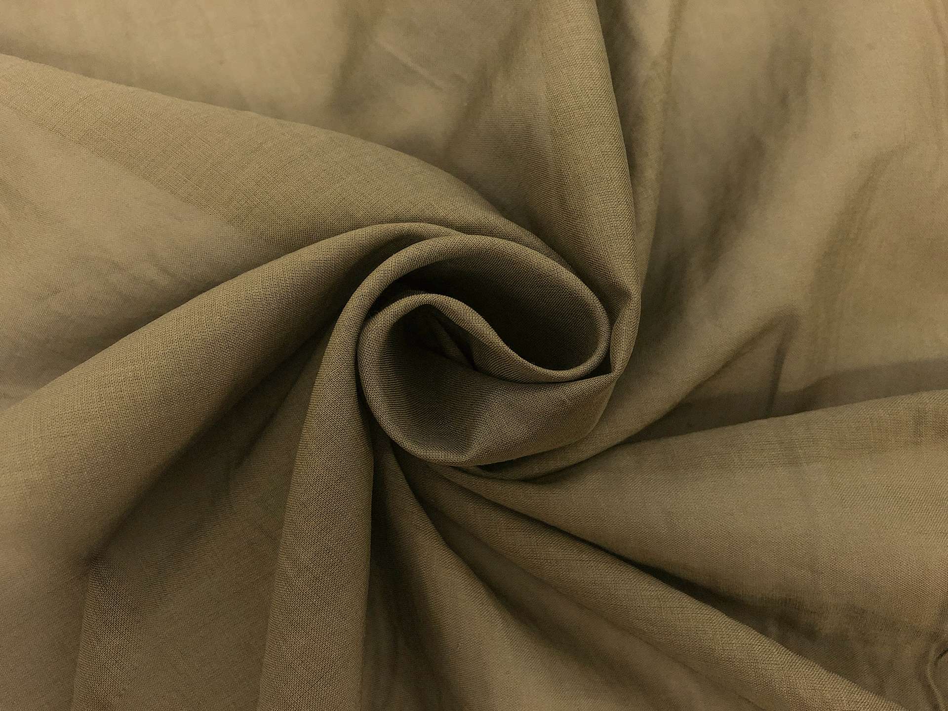 Japanese Washed Cotton Lawn in Olive Drab