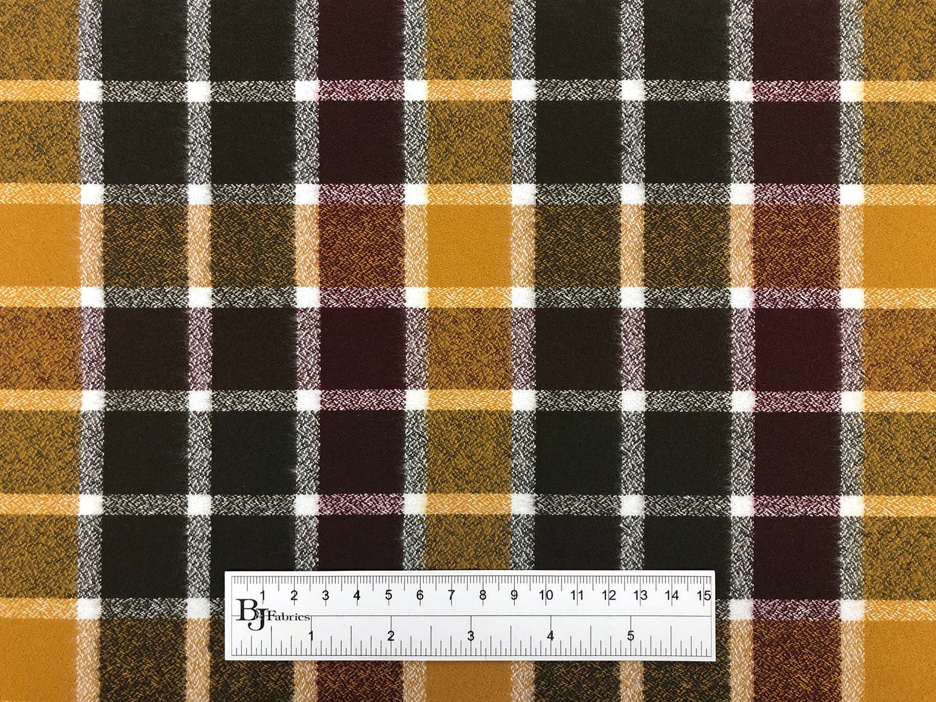 Cotton Flannel Plaid In Cider Wine