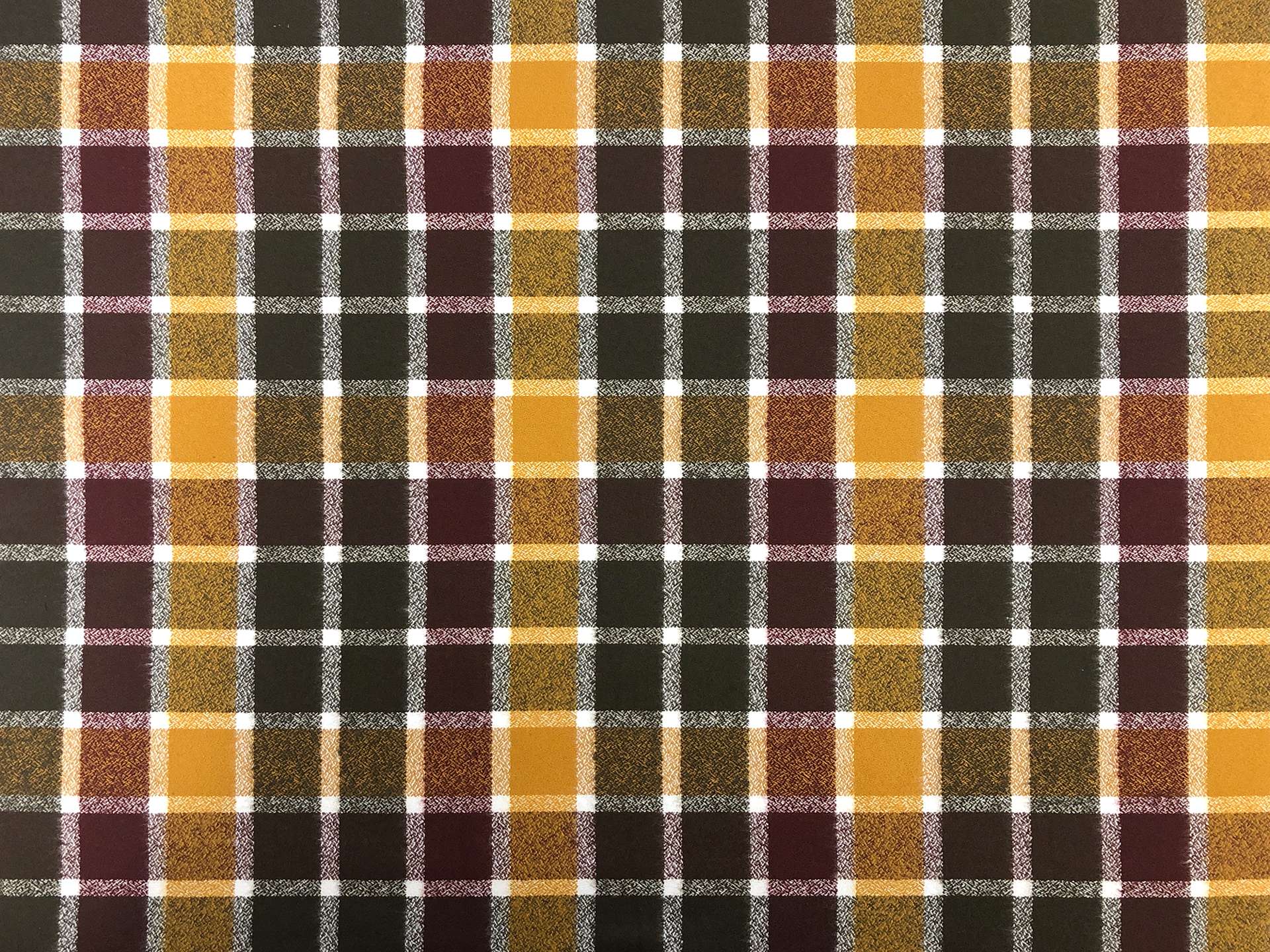 Cotton Flannel Plaid In Cider Wine